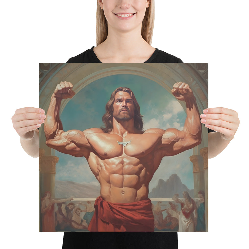 Jesus Muscle Poster