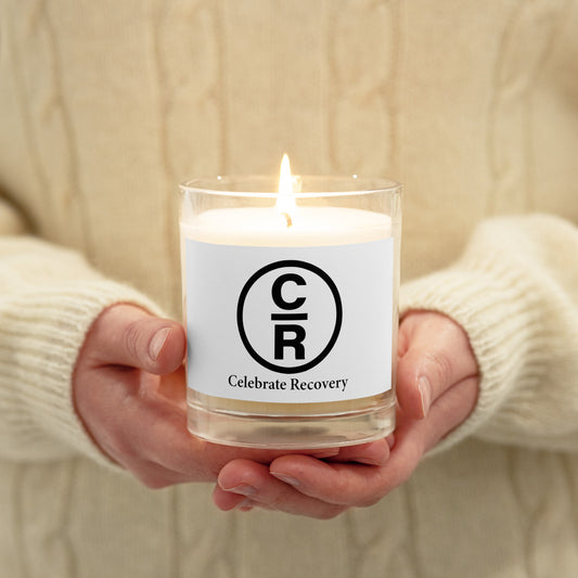 CR Celebrate Recovery Classic Logo Glass jar soy wax candle