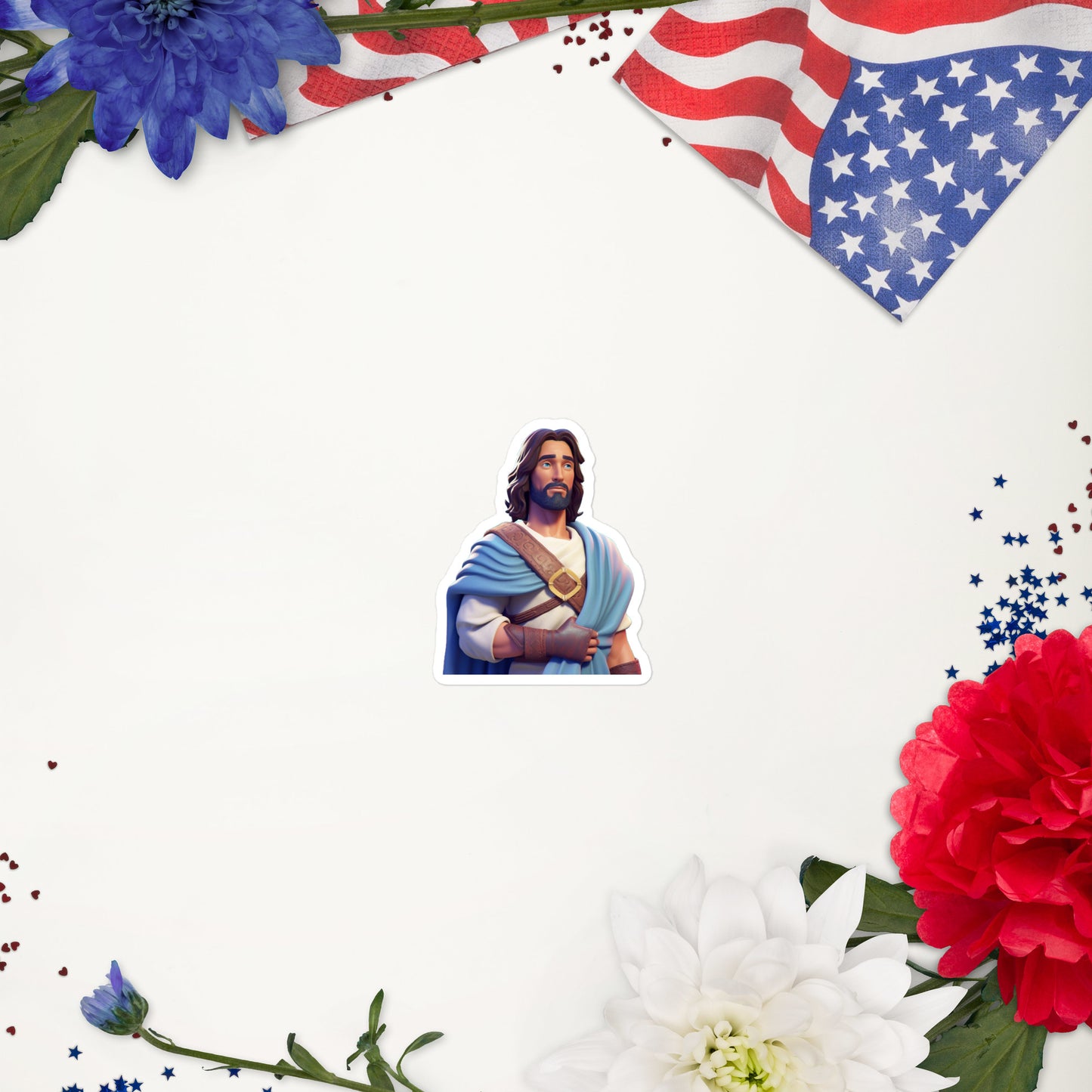 Jesus Fortnite Character 2 Bubble-free stickers