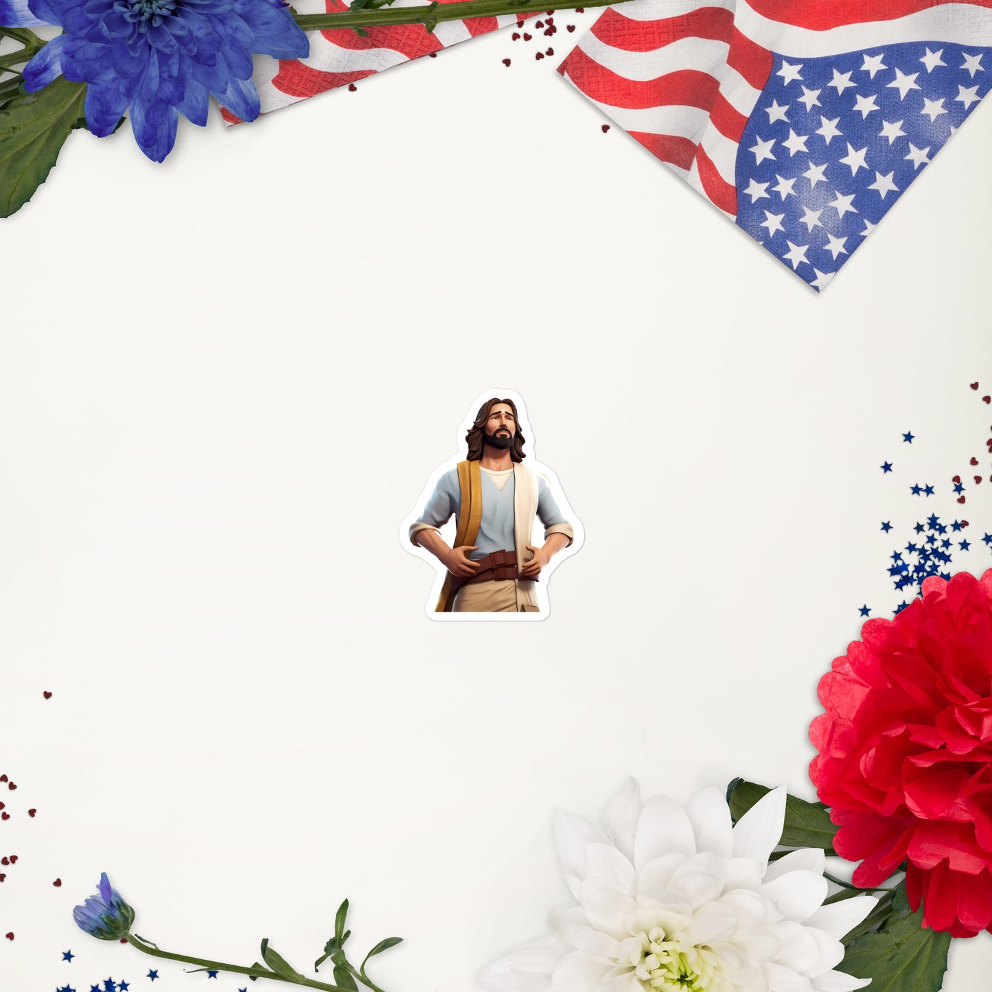 Jesus Fortnite Character 4 - Bubble-free stickers