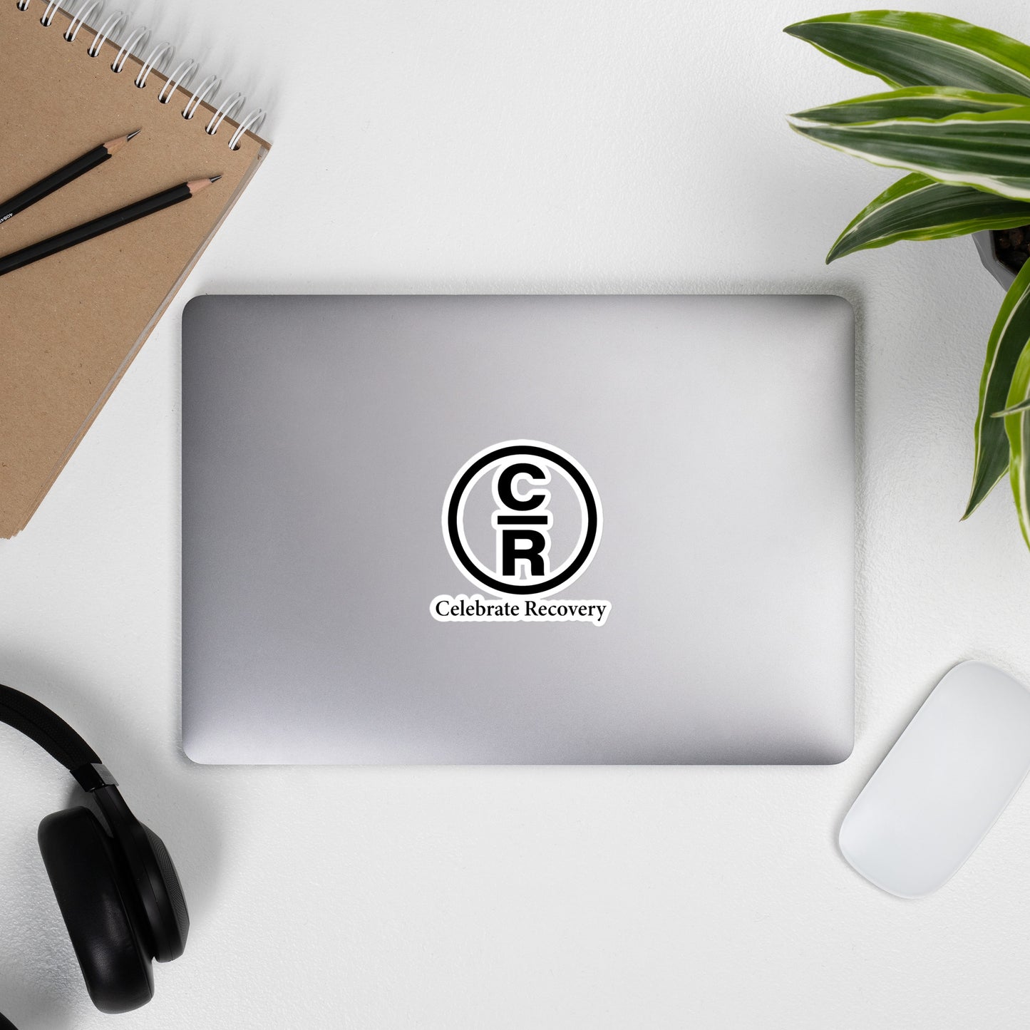 CR Celebrate Recovery Classic Logo Black Bubble-free stickers
