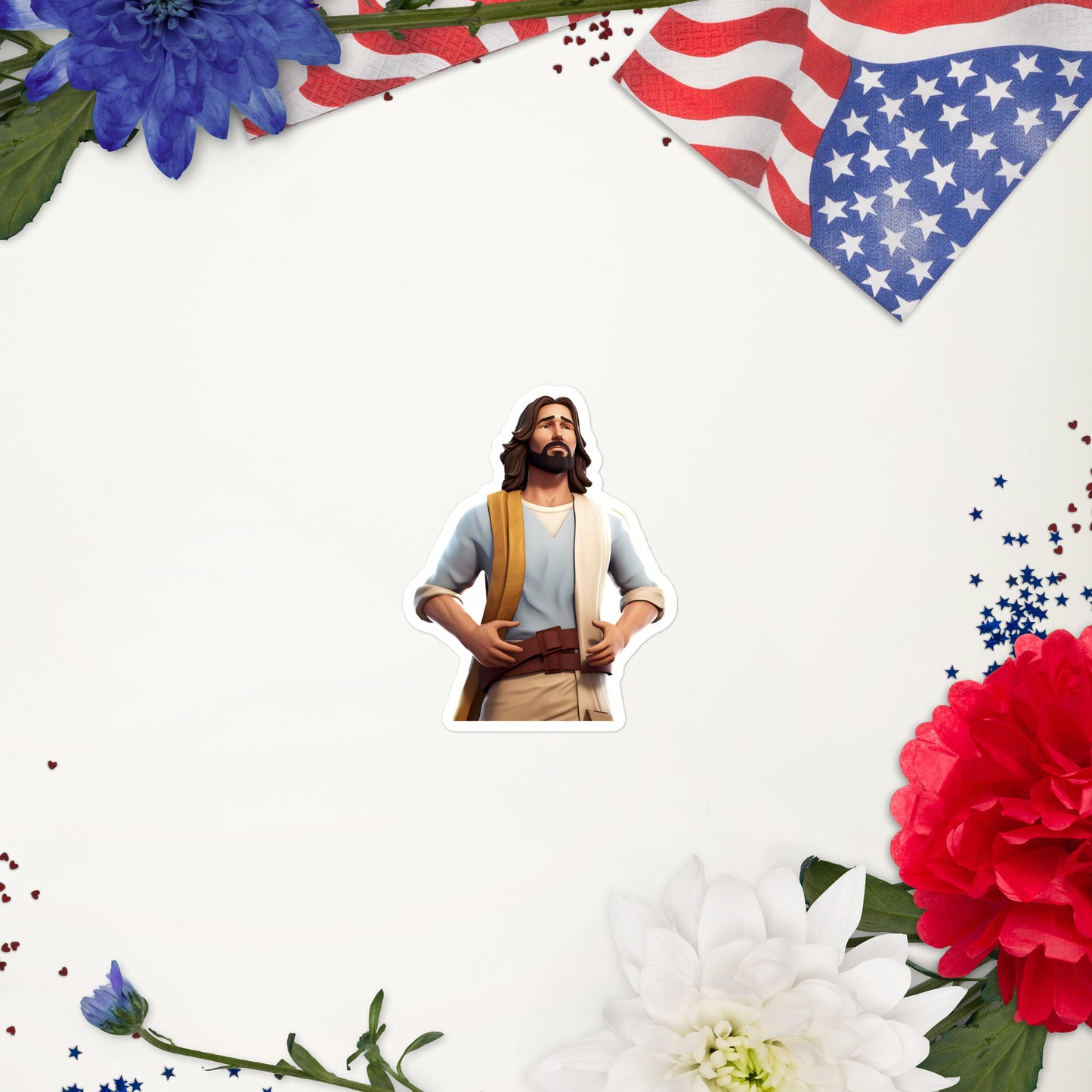 Jesus Fortnite Character 4 - Bubble-free stickers
