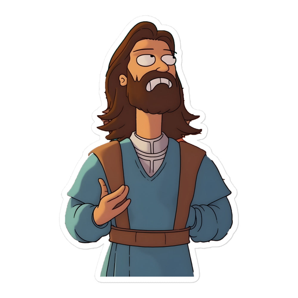 Futurama Jesus 2 Bubble-free stickers