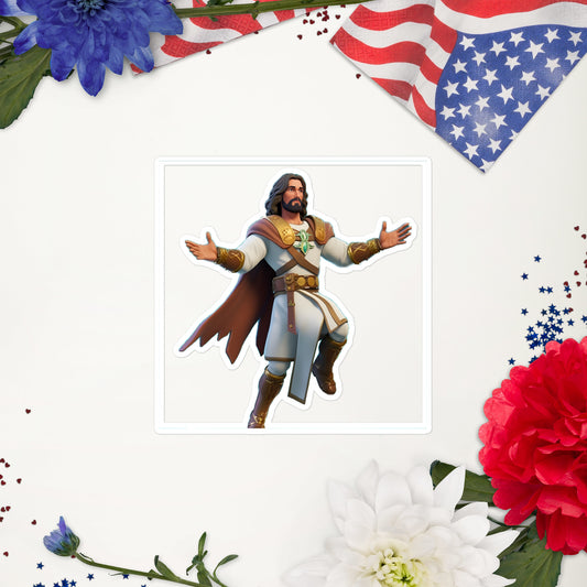Jesus Fortnite Character Bubble-free stickers