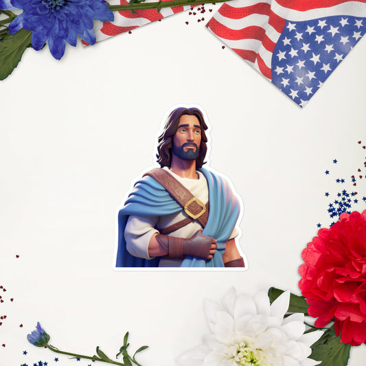 Jesus Fortnite Character 2 Bubble-free stickers