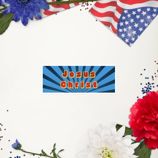 Jesus Christ Futurama Logo Bubble-free stickers