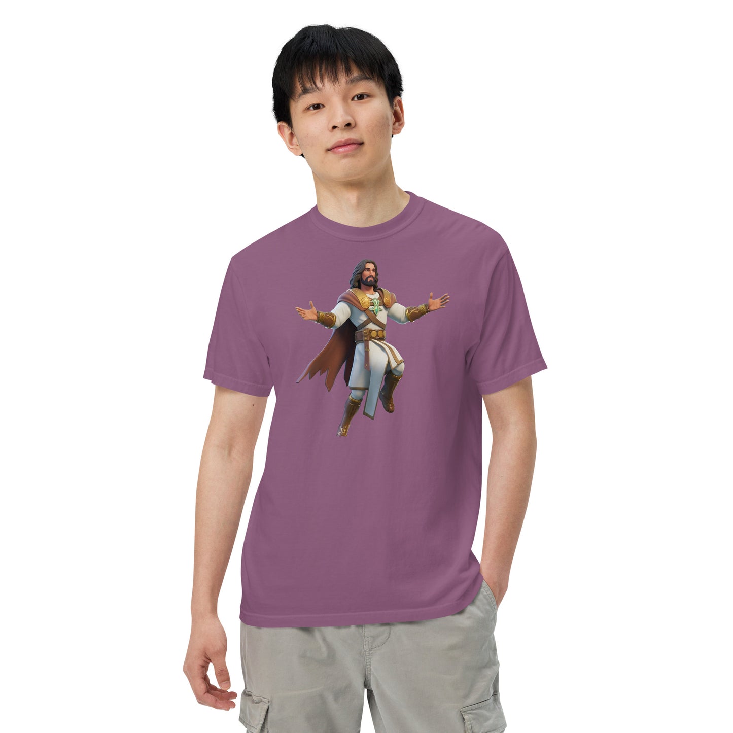 Jesus: The Ultimate Victory Royale - Men’s garment-dyed heavyweight t-shirt