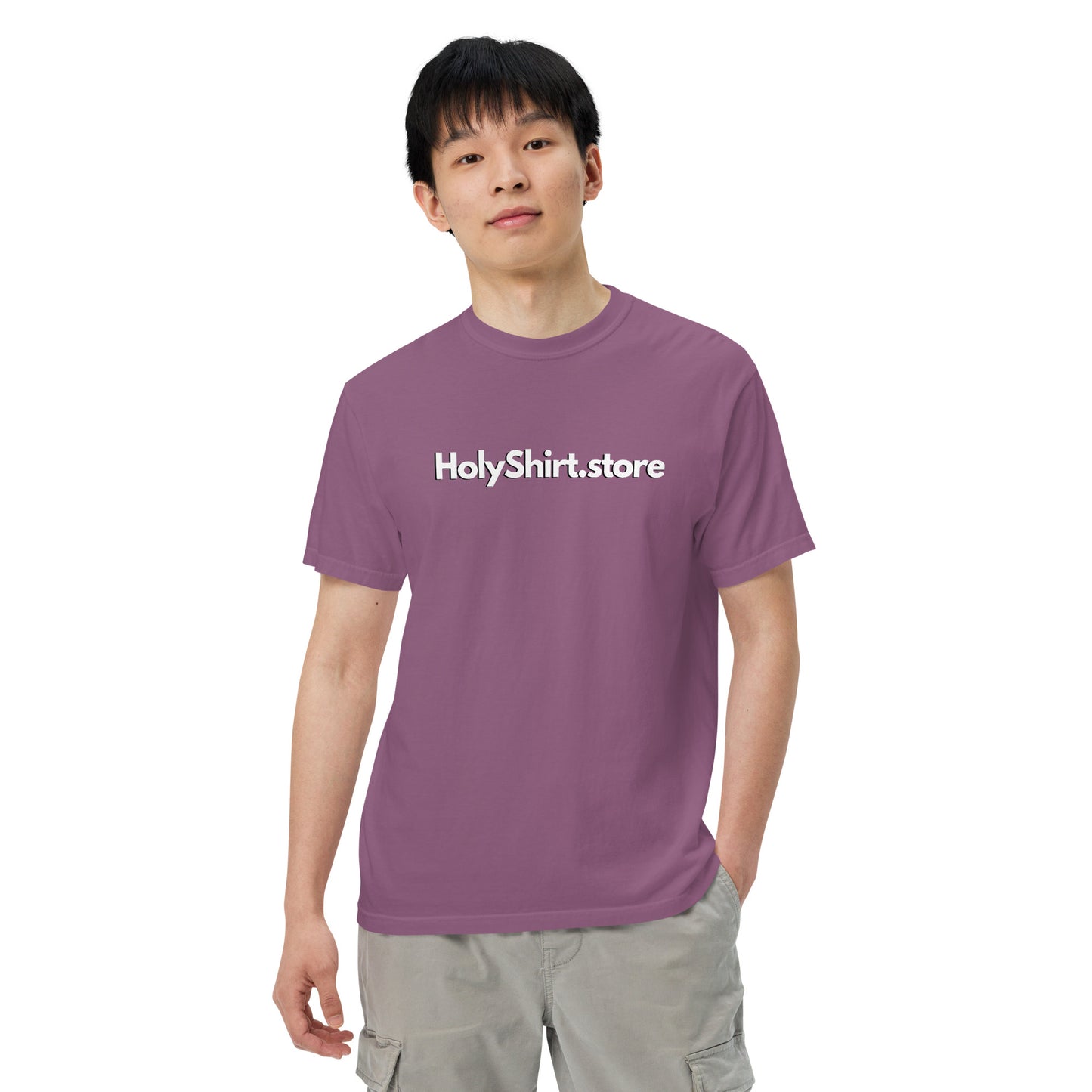 HolyShirt.store 3D Logo Men’s garment-dyed heavyweight t-shirt