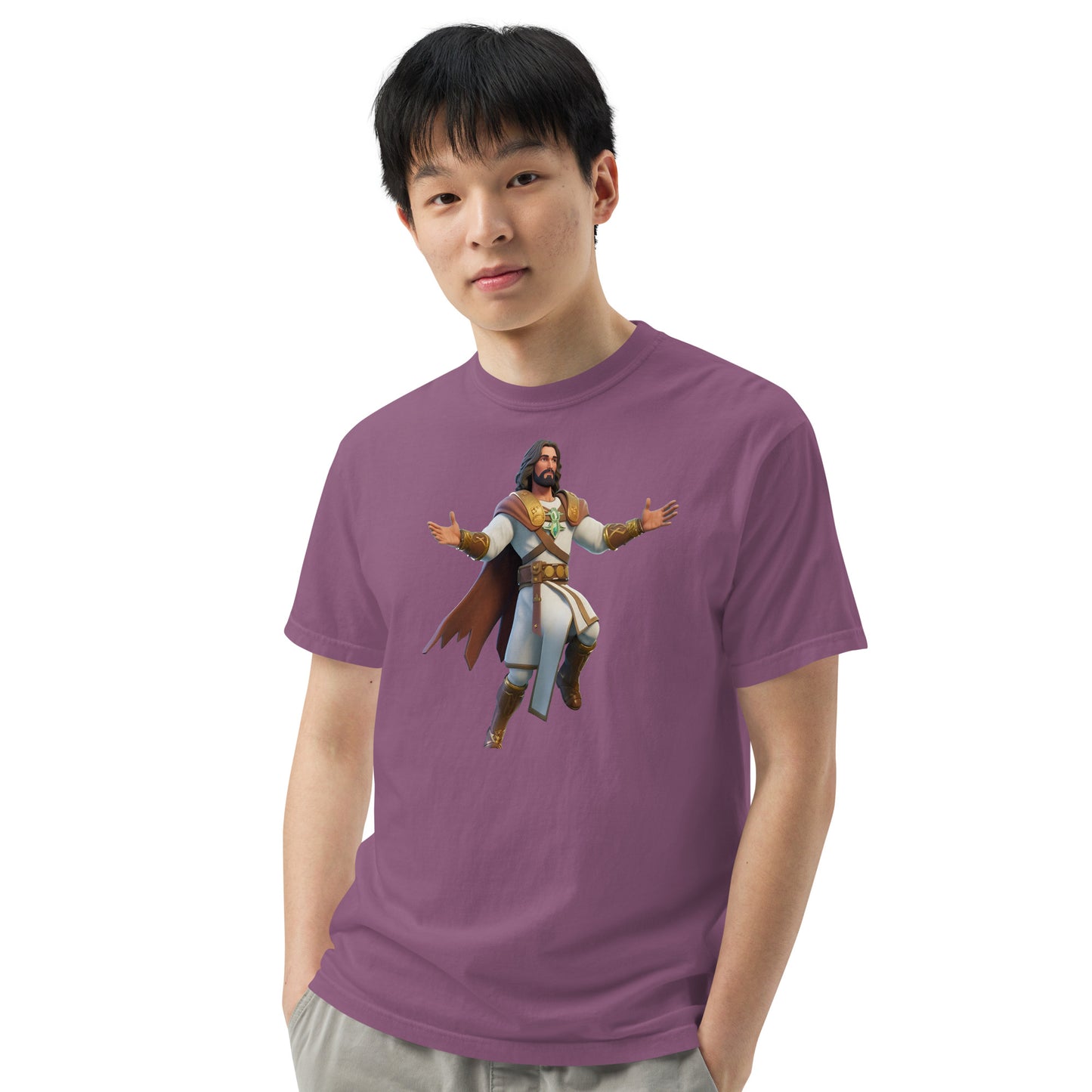 Jesus: The Ultimate Victory Royale - Men’s garment-dyed heavyweight t-shirt