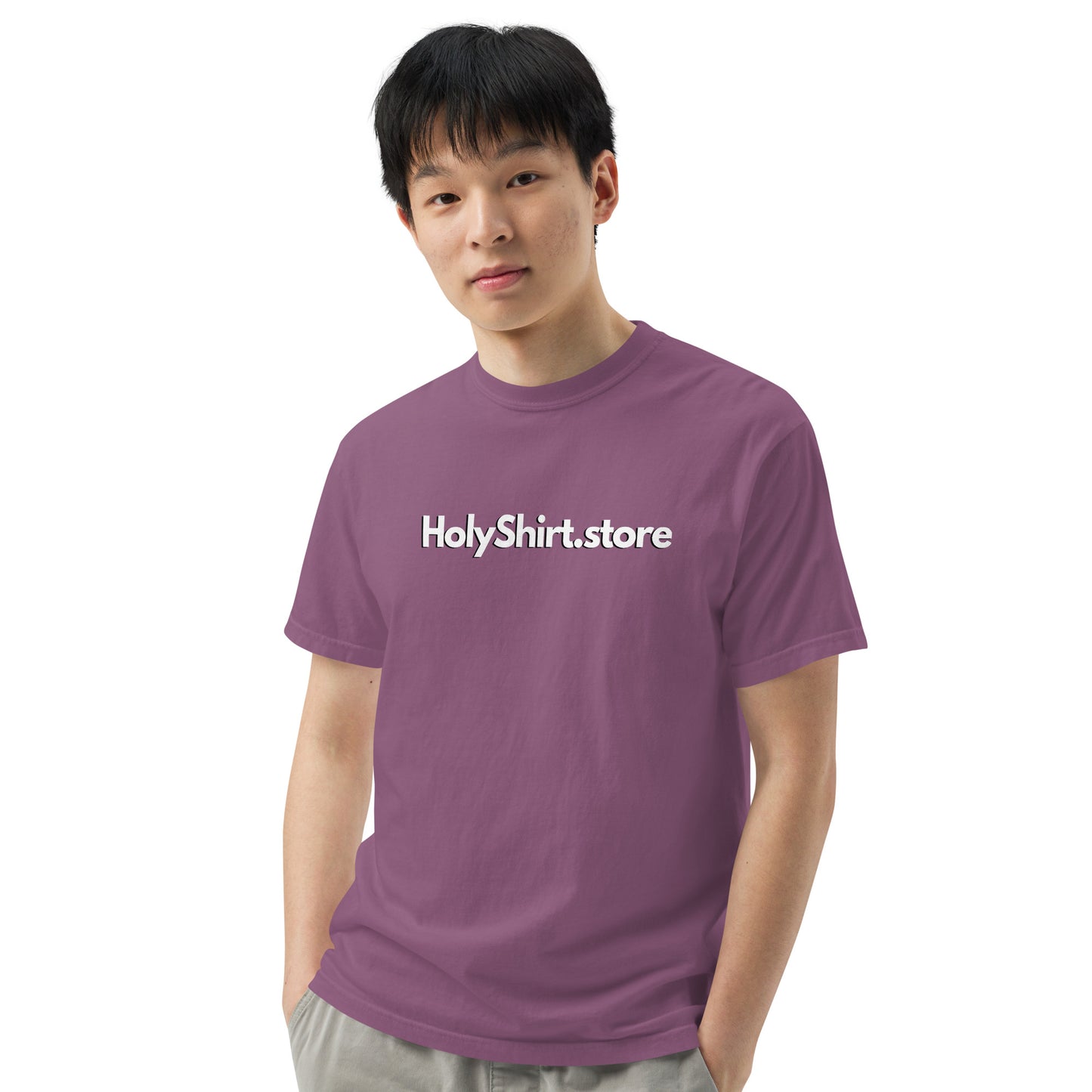 HolyShirt.store 3D Logo Men’s garment-dyed heavyweight t-shirt