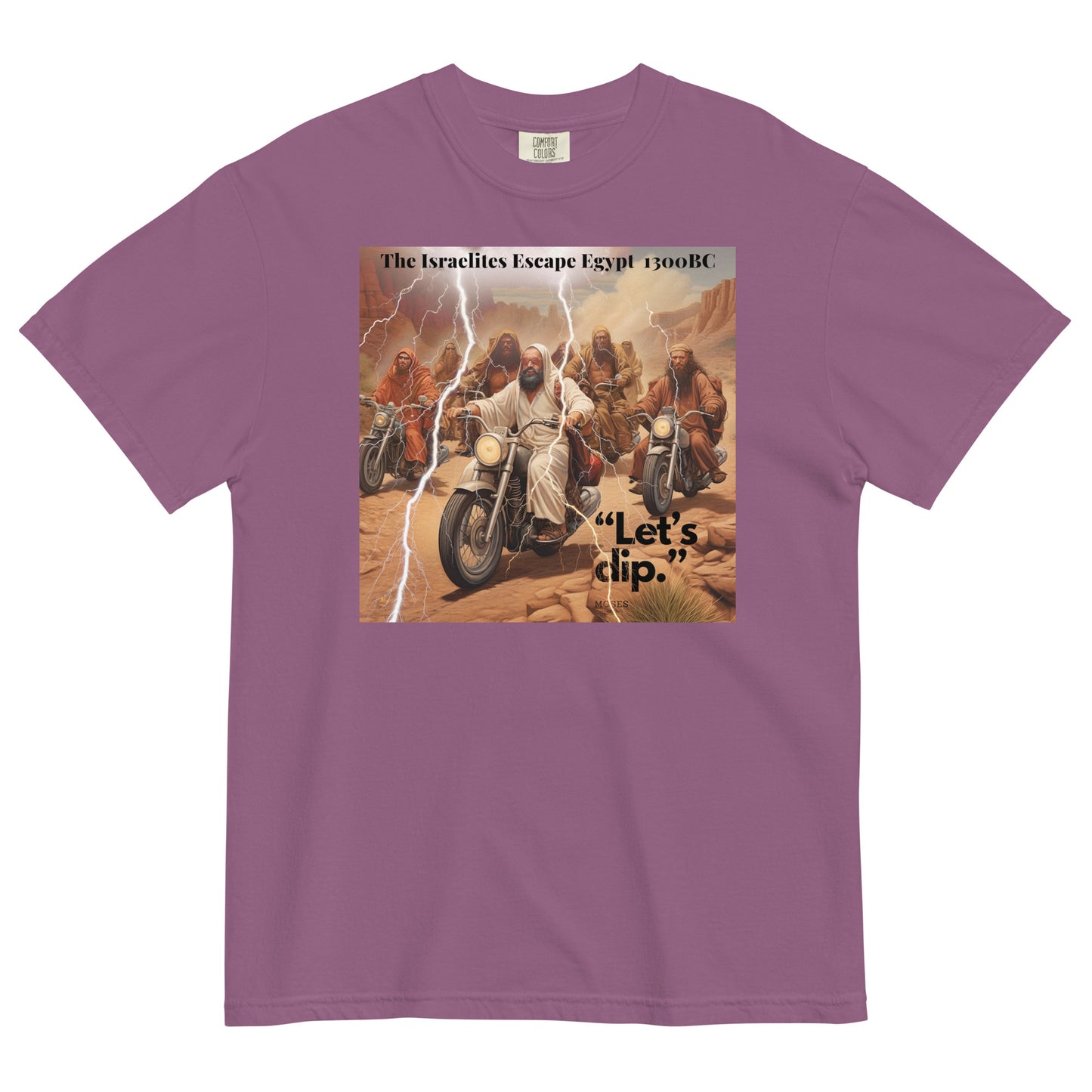 “Exodus: The Grand Escape – Art with an Edge"  - Men’s garment-dyed heavyweight t-shirt