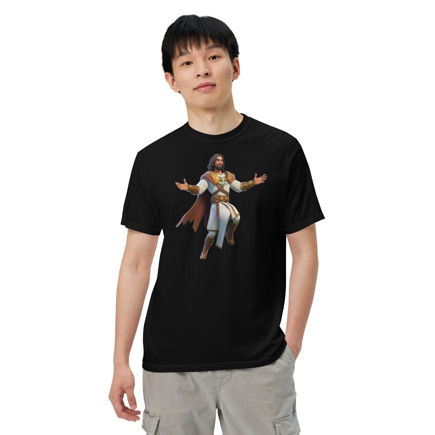 Jesus: The Ultimate Victory Royale - Men’s garment-dyed heavyweight t-shirt