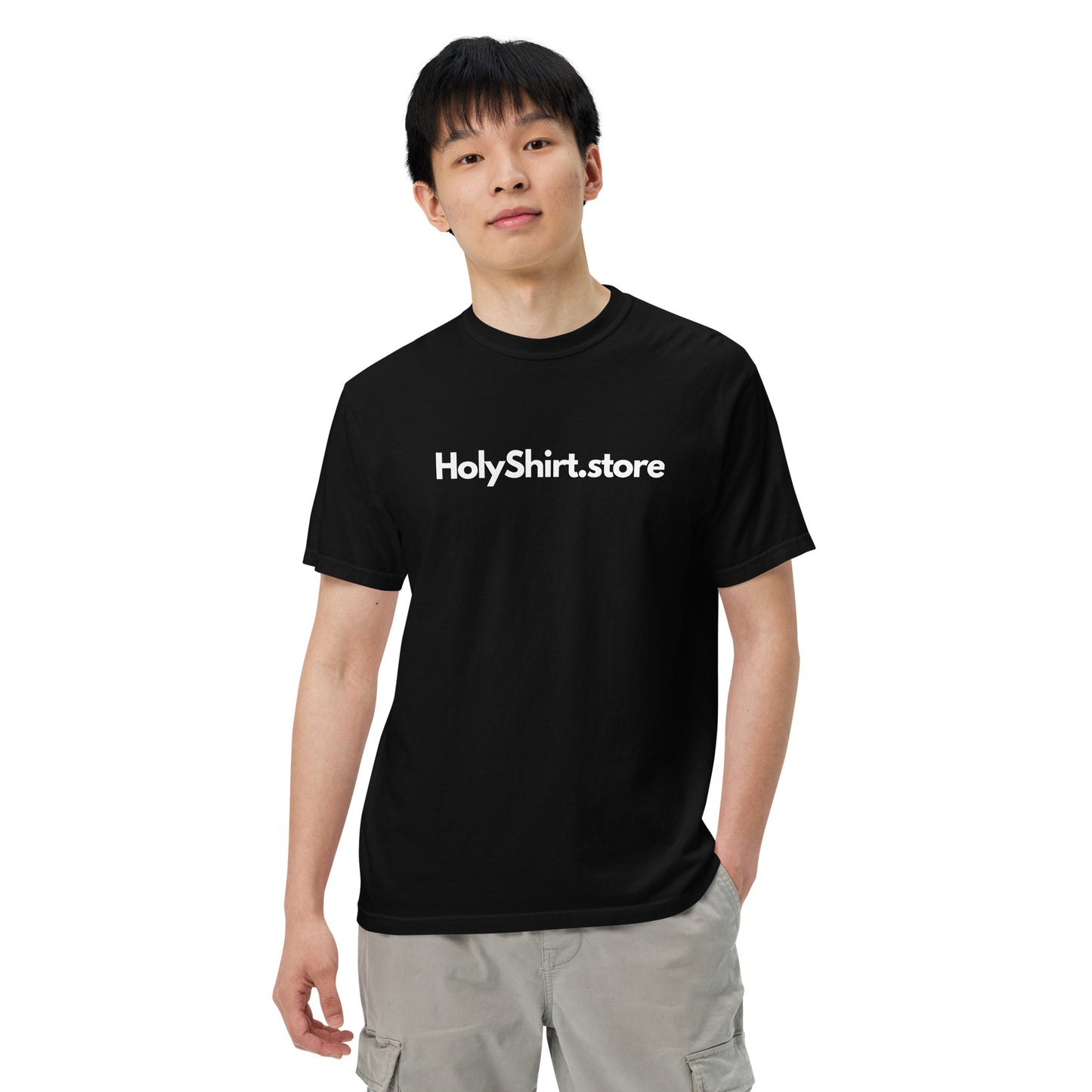 HolyShirt.store 3D Logo Men’s garment-dyed heavyweight t-shirt