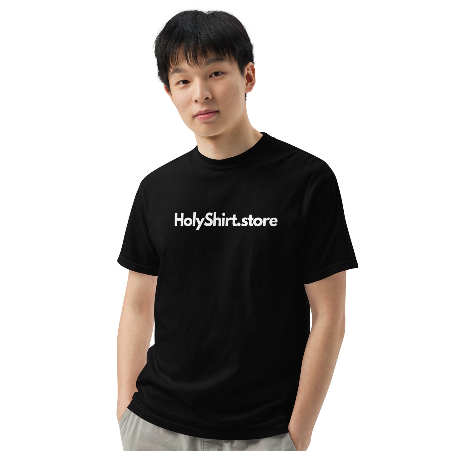 HolyShirt.store 3D Logo Men’s garment-dyed heavyweight t-shirt