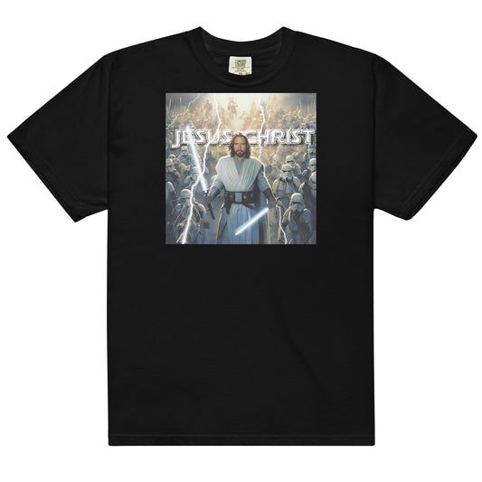"Jesus Christ: The Jedi Master" - Men’s garment-dyed heavyweight t-shirt