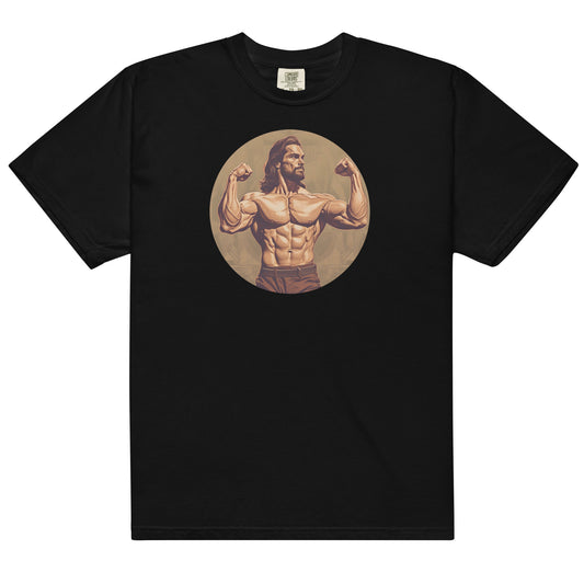 Strong Jesus Men’s garment-dyed heavyweight t-shirt