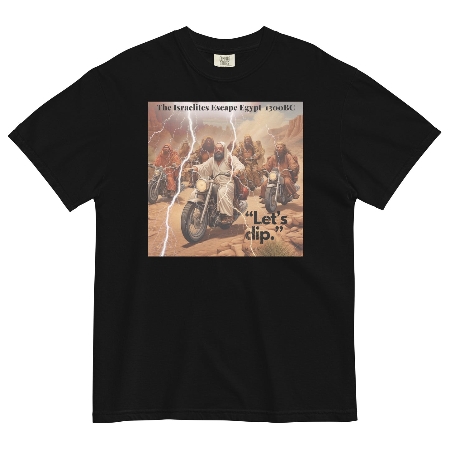 “Exodus: The Grand Escape – Art with an Edge"  - Men’s garment-dyed heavyweight t-shirt