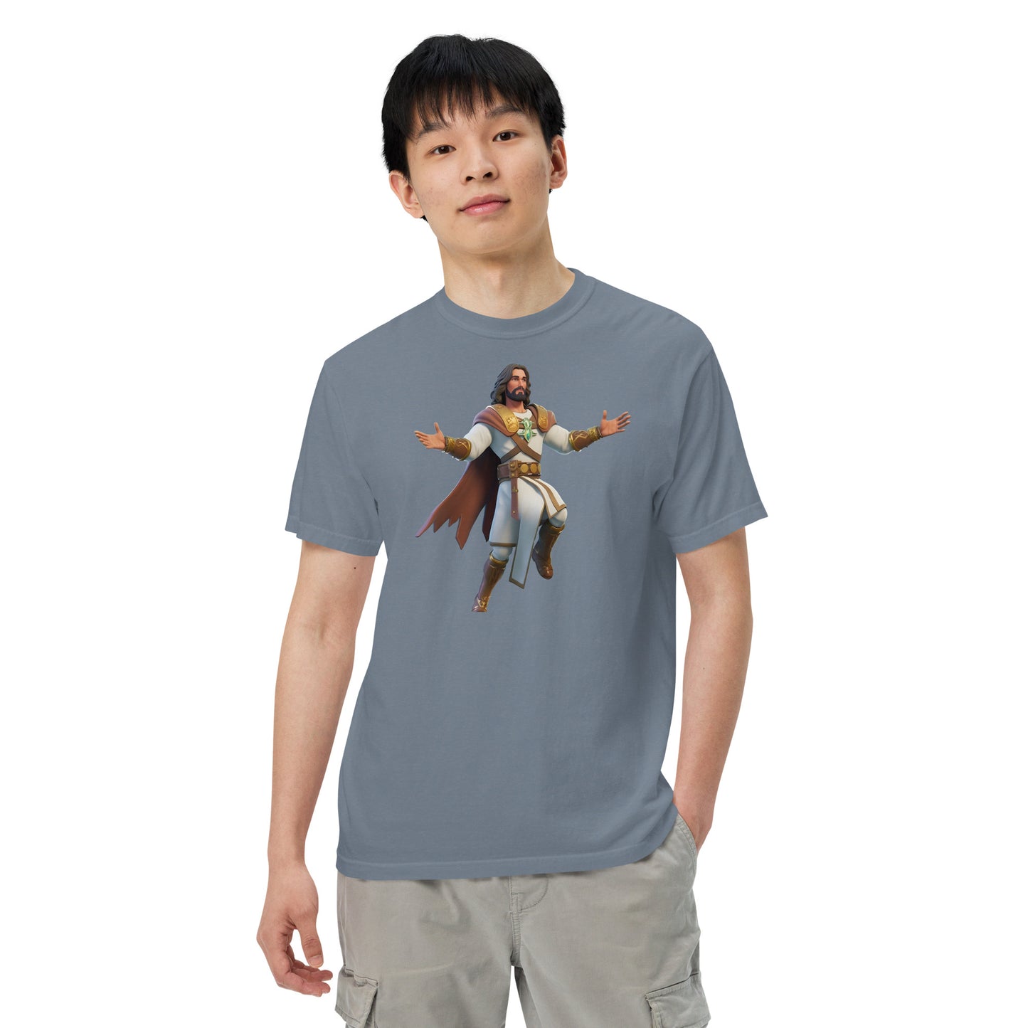 Jesus: The Ultimate Victory Royale - Men’s garment-dyed heavyweight t-shirt