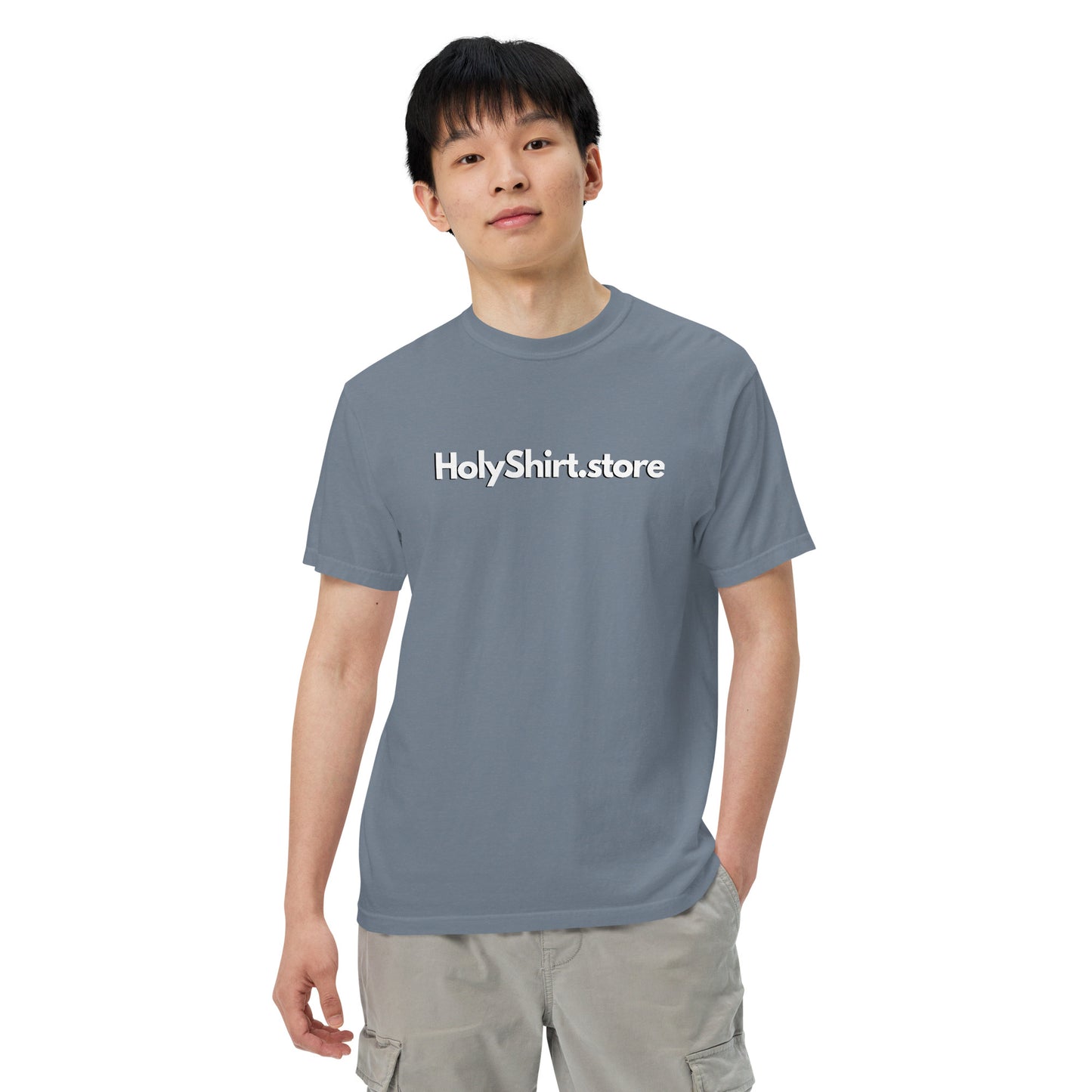 HolyShirt.store 3D Logo Men’s garment-dyed heavyweight t-shirt