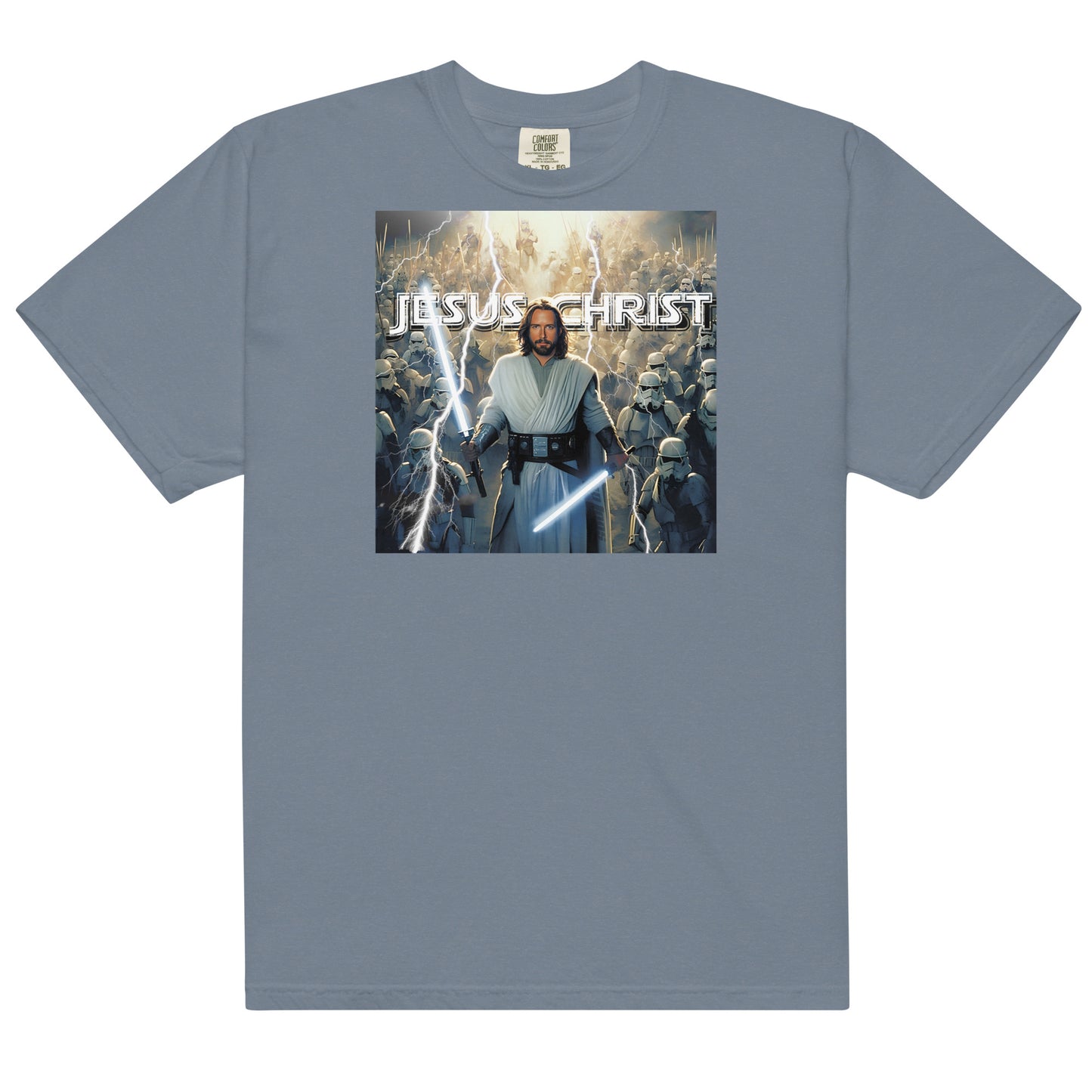 "Jesus Christ: The Jedi Master" - Men’s garment-dyed heavyweight t-shirt