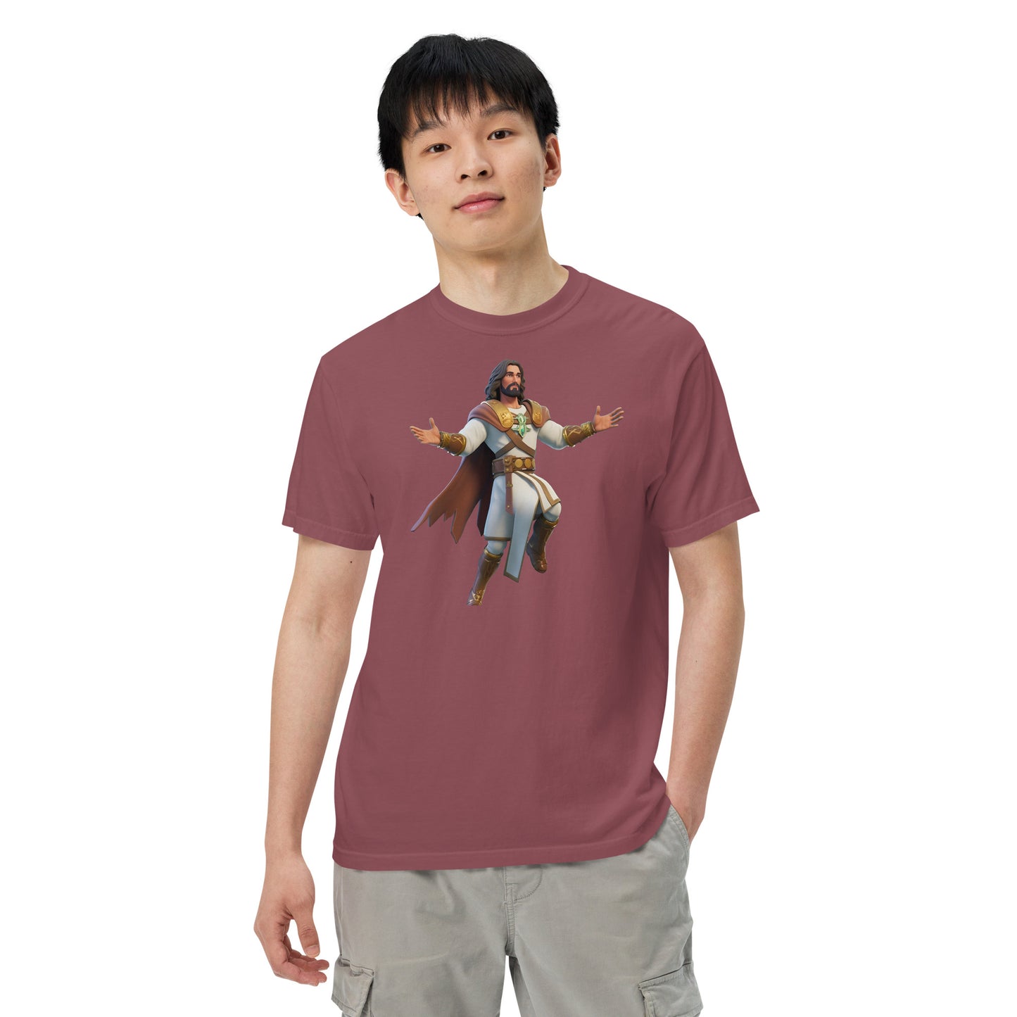Jesus: The Ultimate Victory Royale - Men’s garment-dyed heavyweight t-shirt