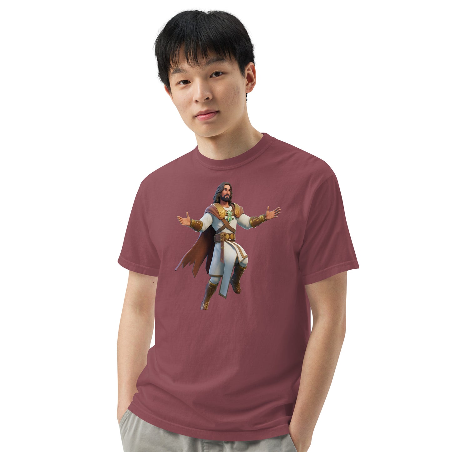 Jesus: The Ultimate Victory Royale - Men’s garment-dyed heavyweight t-shirt