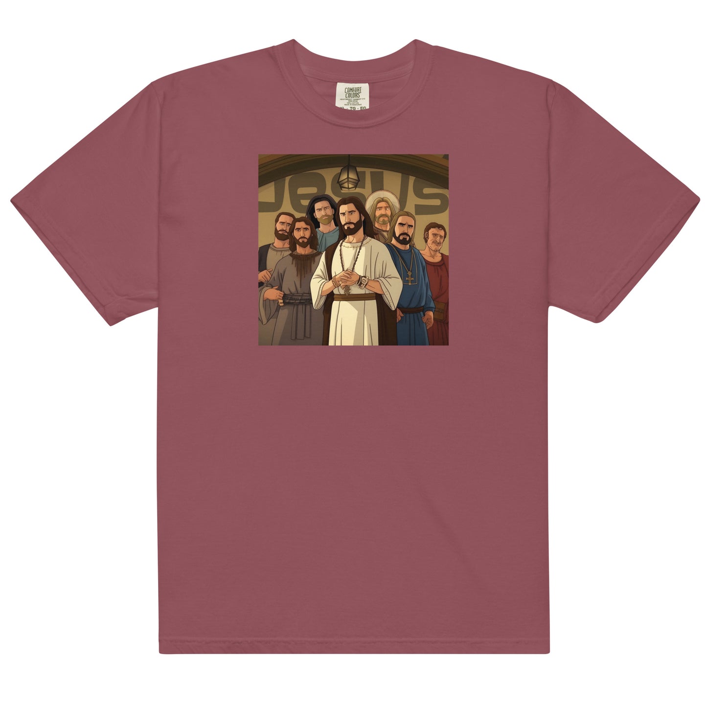 Archer Jesus Men’s garment-dyed heavyweight t-shirt