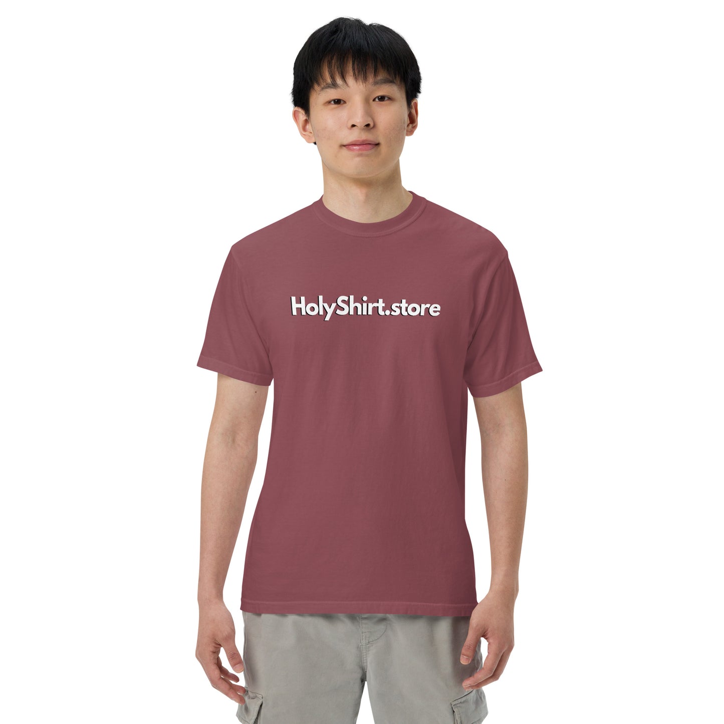 HolyShirt.store 3D Logo Men’s garment-dyed heavyweight t-shirt