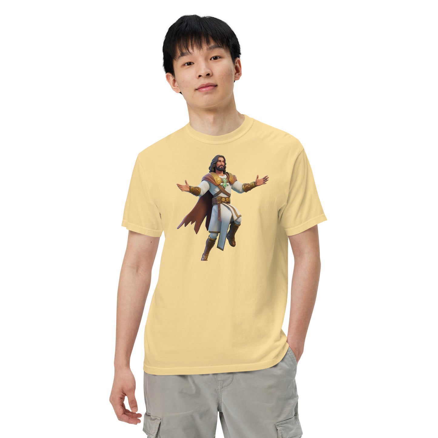 Jesus: The Ultimate Victory Royale - Men’s garment-dyed heavyweight t-shirt