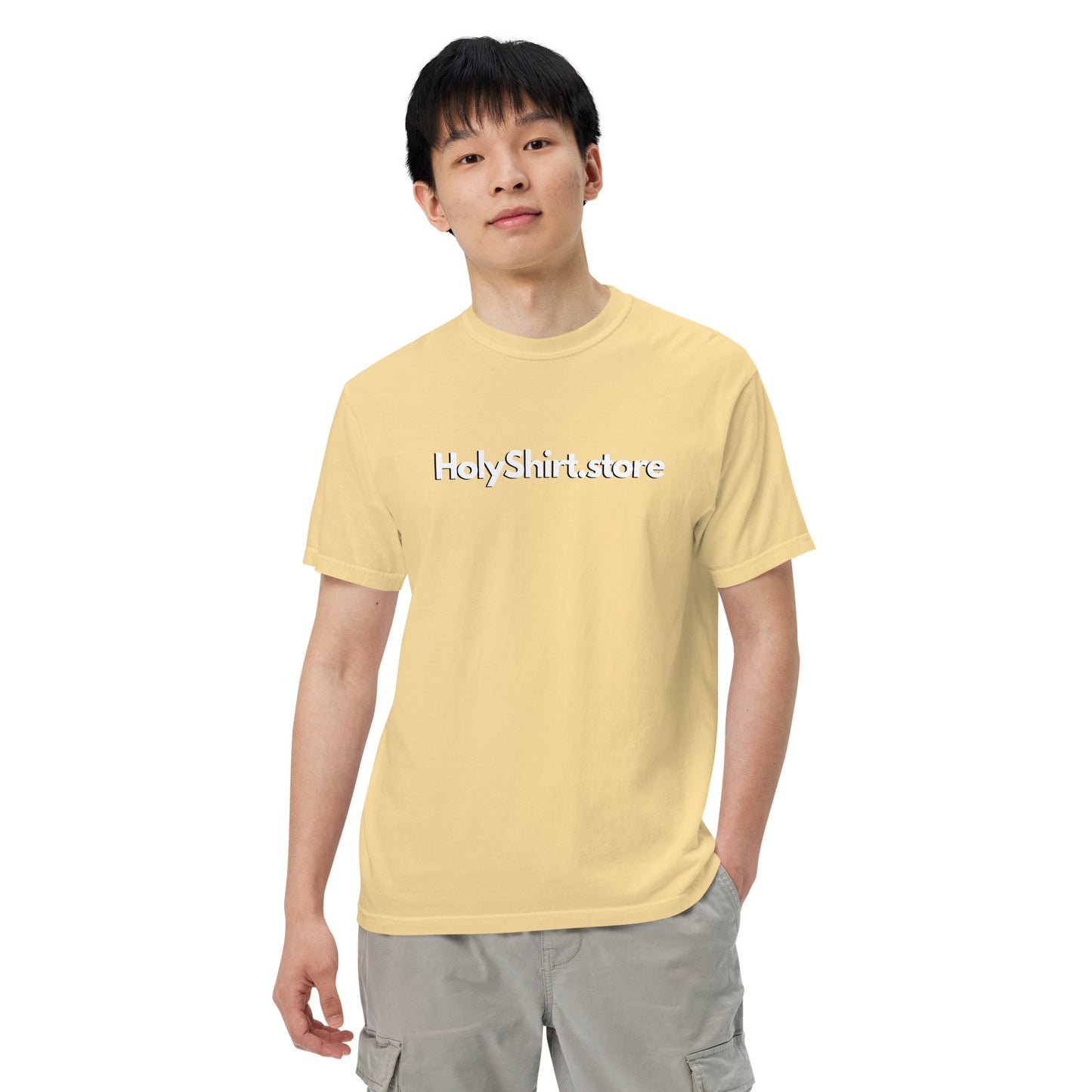 HolyShirt.store 3D Logo Men’s garment-dyed heavyweight t-shirt