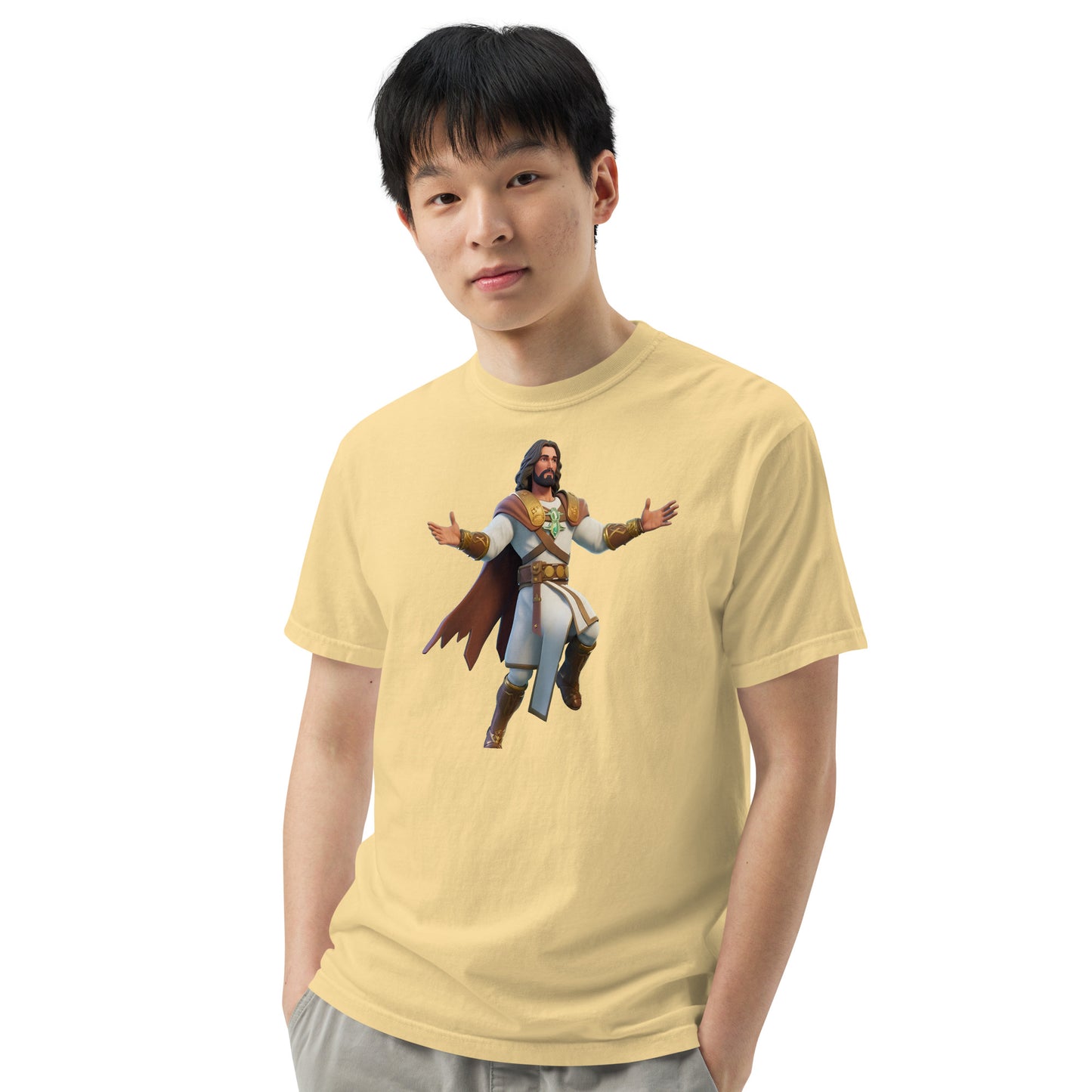Jesus: The Ultimate Victory Royale - Men’s garment-dyed heavyweight t-shirt