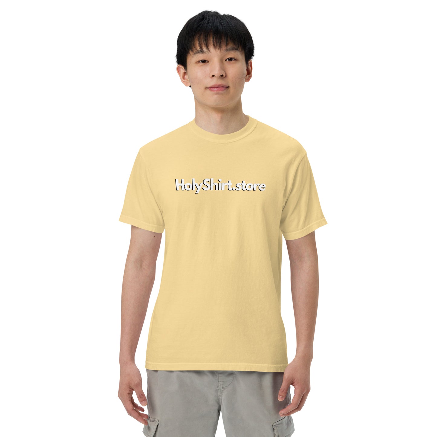 HolyShirt.store 3D Logo Men’s garment-dyed heavyweight t-shirt