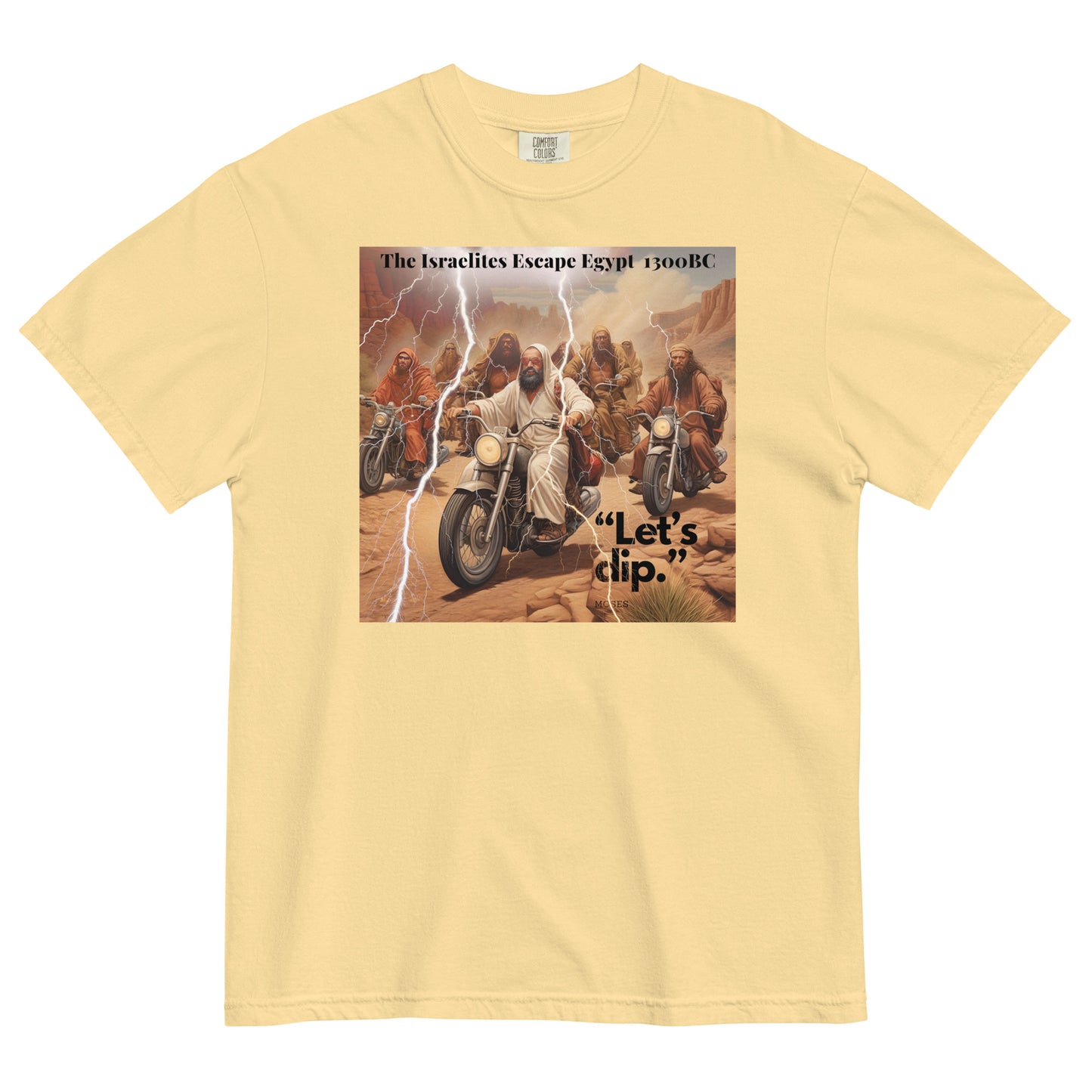“Exodus: The Grand Escape – Art with an Edge"  - Men’s garment-dyed heavyweight t-shirt