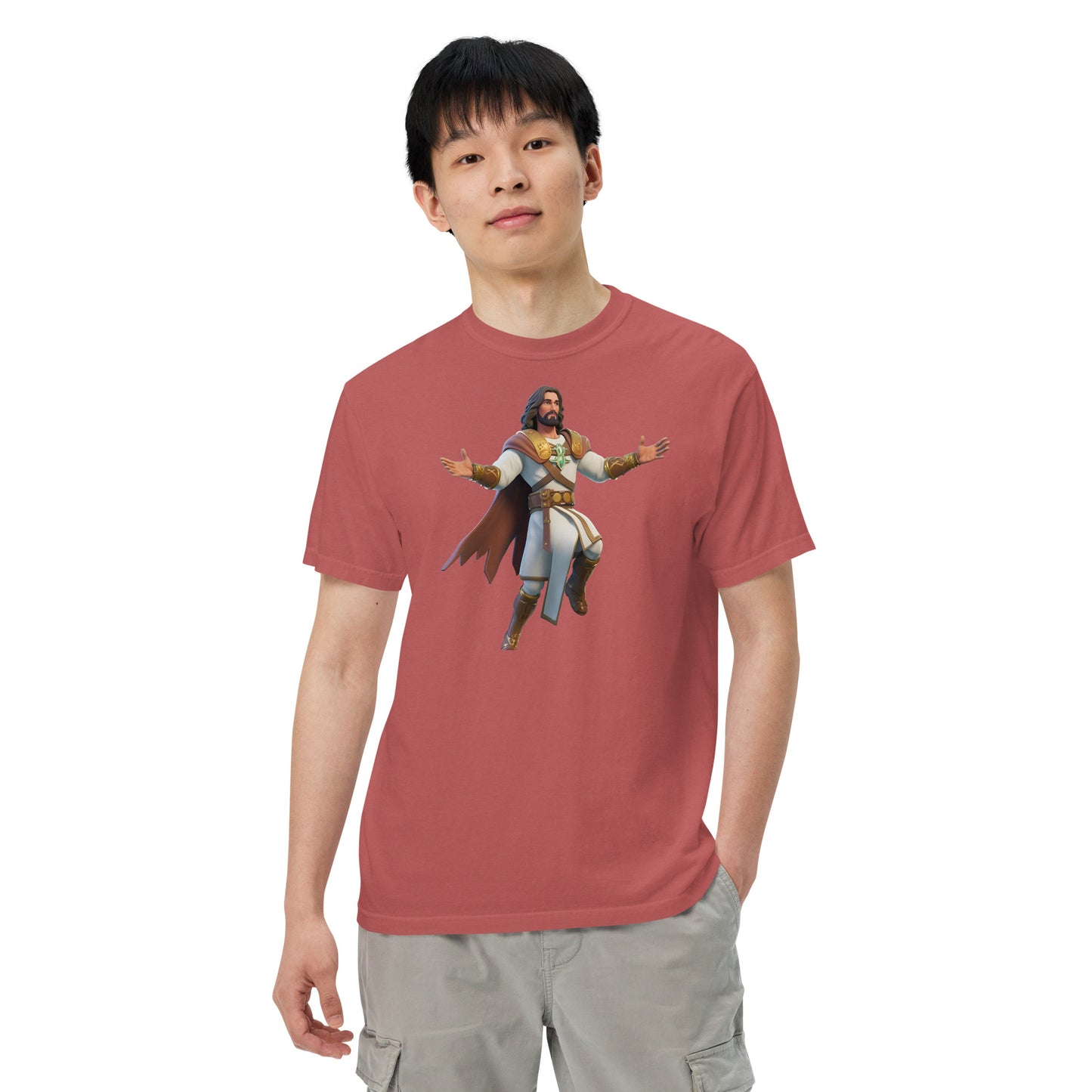 Jesus: The Ultimate Victory Royale - Men’s garment-dyed heavyweight t-shirt