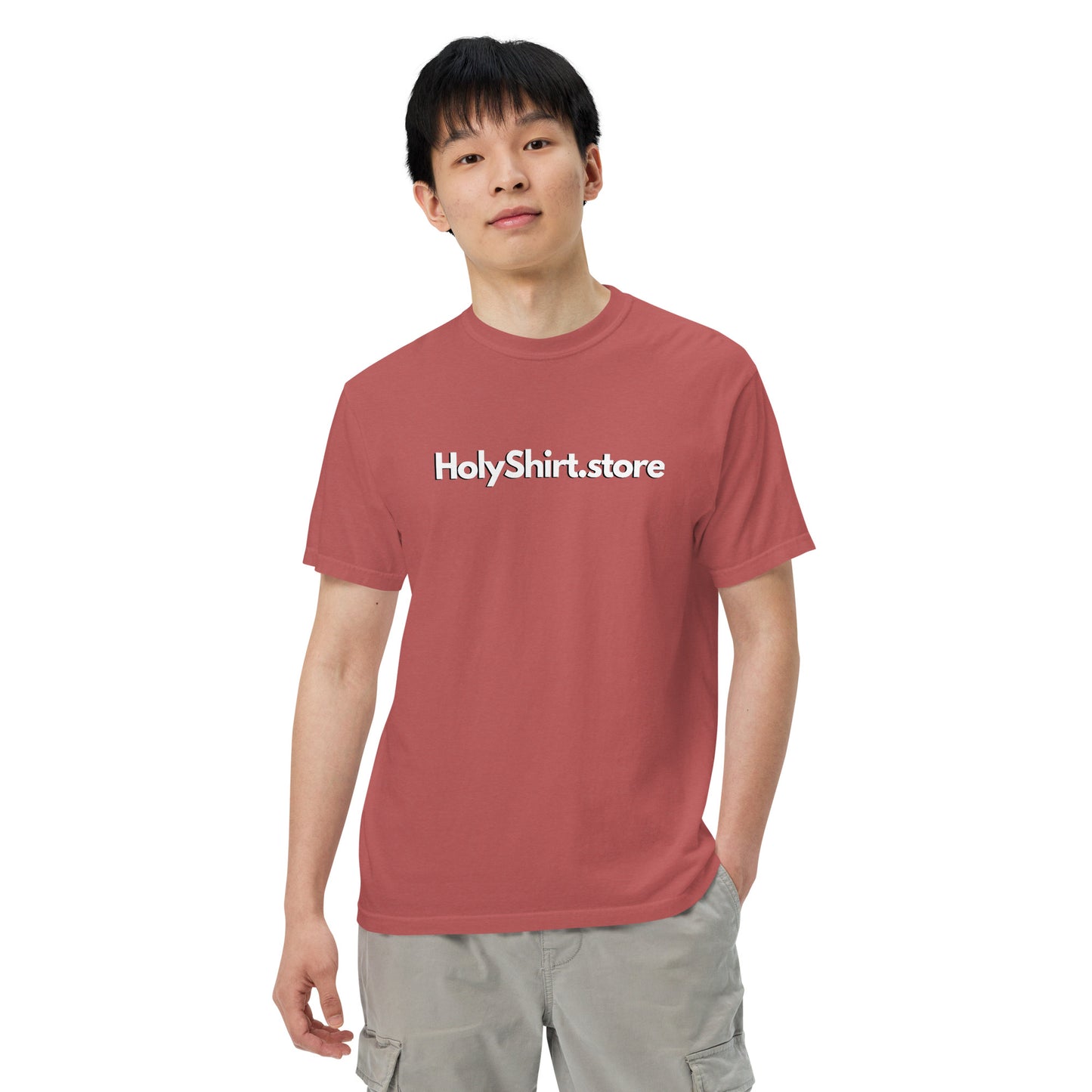 HolyShirt.store 3D Logo Men’s garment-dyed heavyweight t-shirt