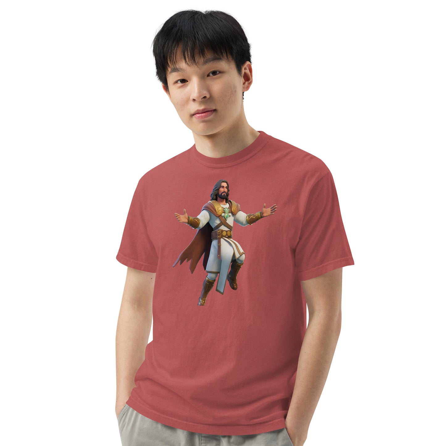 Jesus: The Ultimate Victory Royale - Men’s garment-dyed heavyweight t-shirt