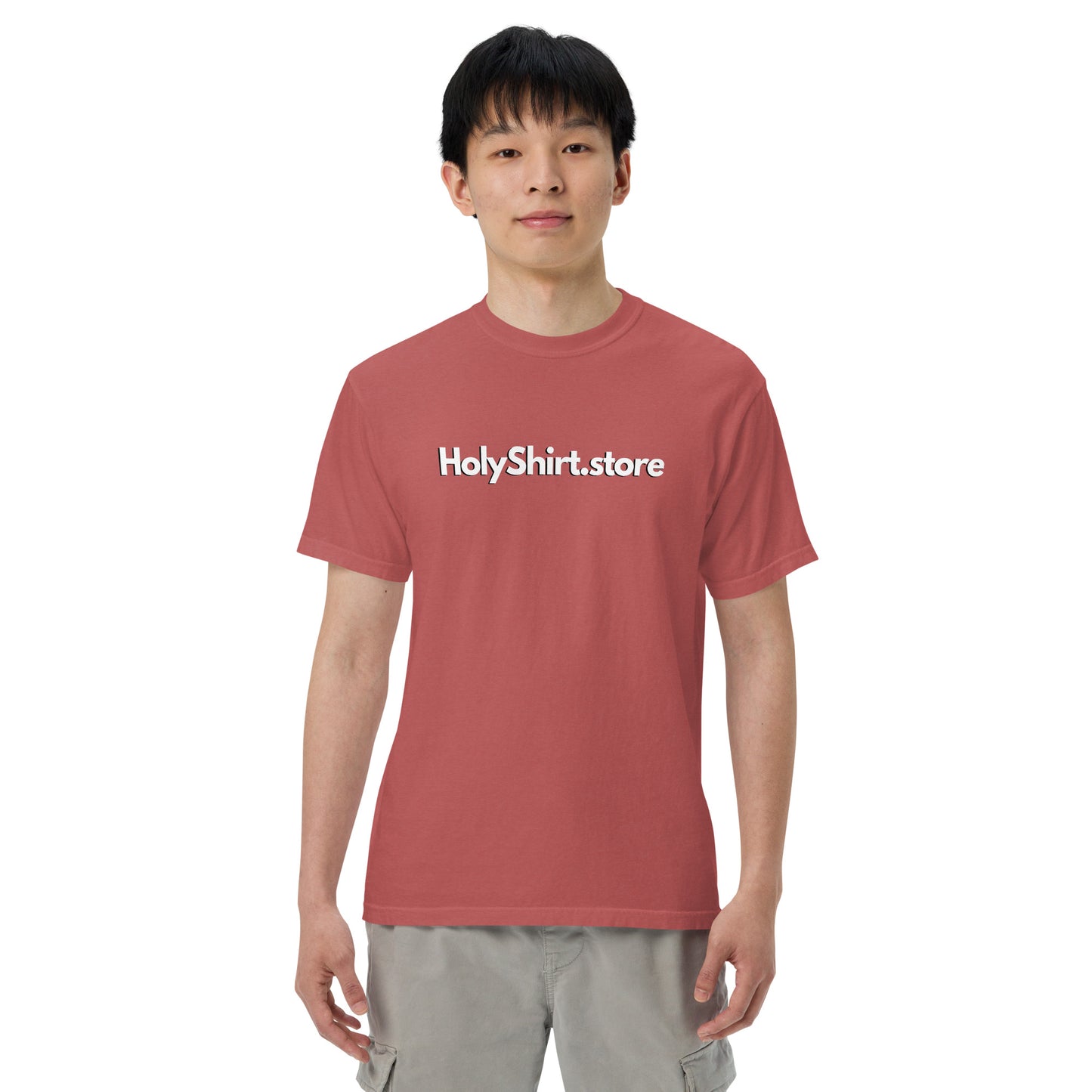 HolyShirt.store 3D Logo Men’s garment-dyed heavyweight t-shirt