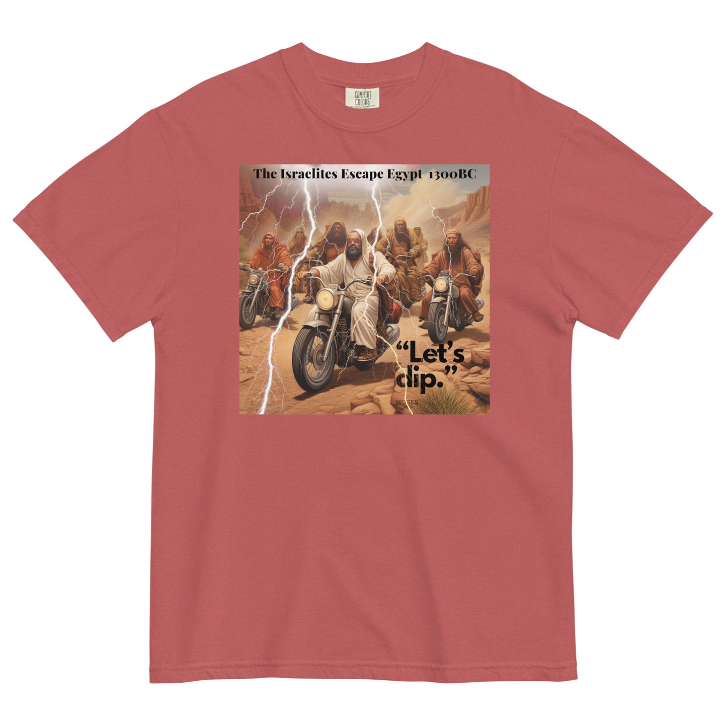 “Exodus: The Grand Escape – Art with an Edge"  - Men’s garment-dyed heavyweight t-shirt
