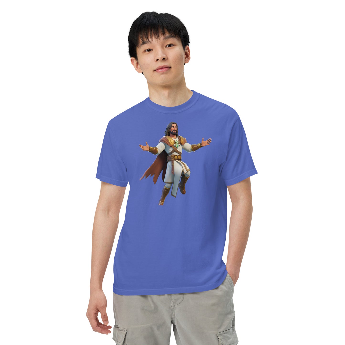 Jesus: The Ultimate Victory Royale - Men’s garment-dyed heavyweight t-shirt
