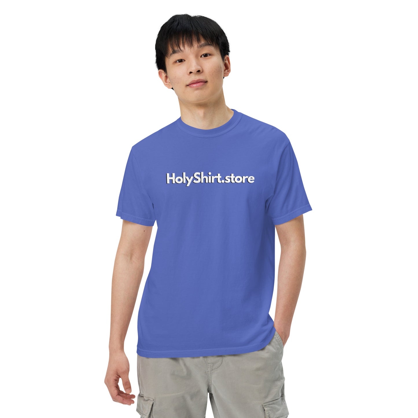 HolyShirt.store 3D Logo Men’s garment-dyed heavyweight t-shirt