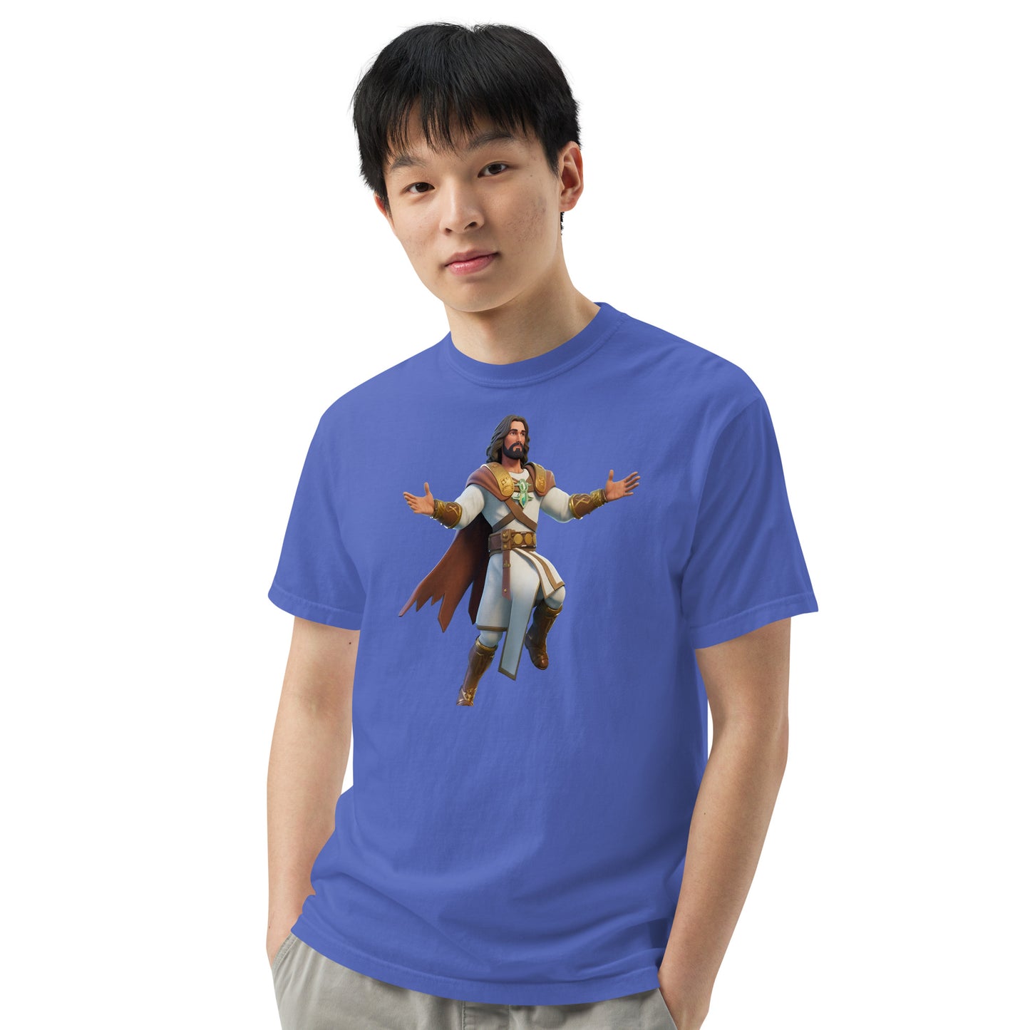 Jesus: The Ultimate Victory Royale - Men’s garment-dyed heavyweight t-shirt