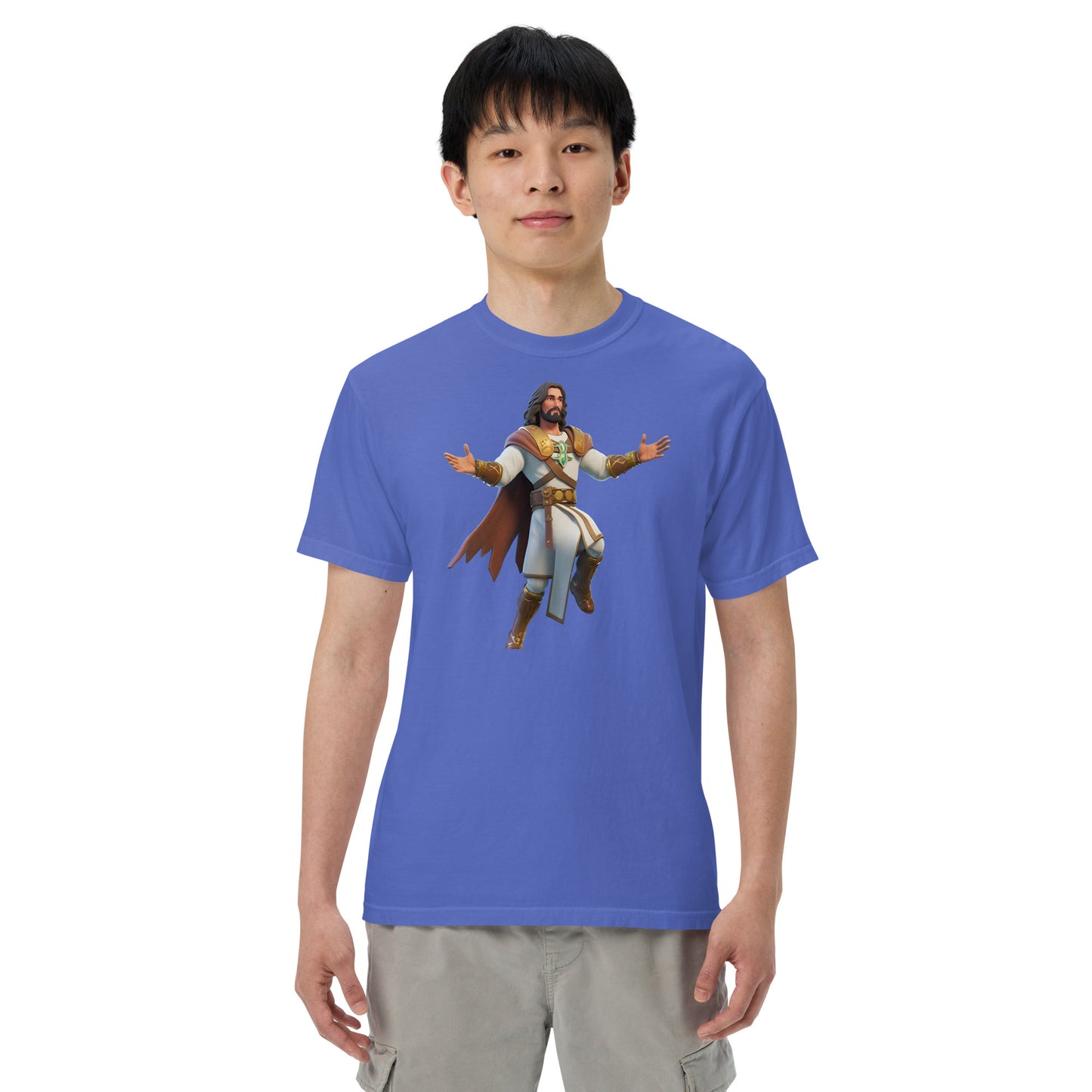 Jesus: The Ultimate Victory Royale - Men’s garment-dyed heavyweight t-shirt