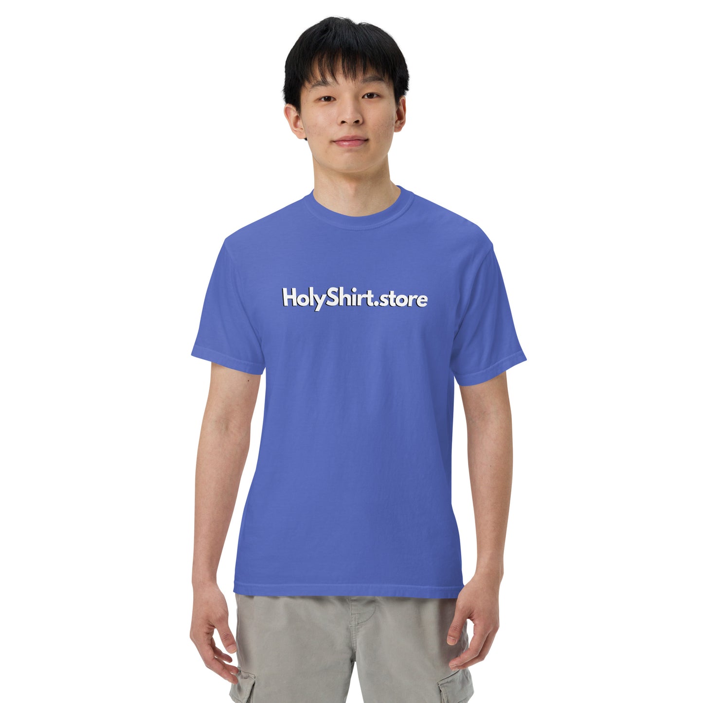HolyShirt.store 3D Logo Men’s garment-dyed heavyweight t-shirt