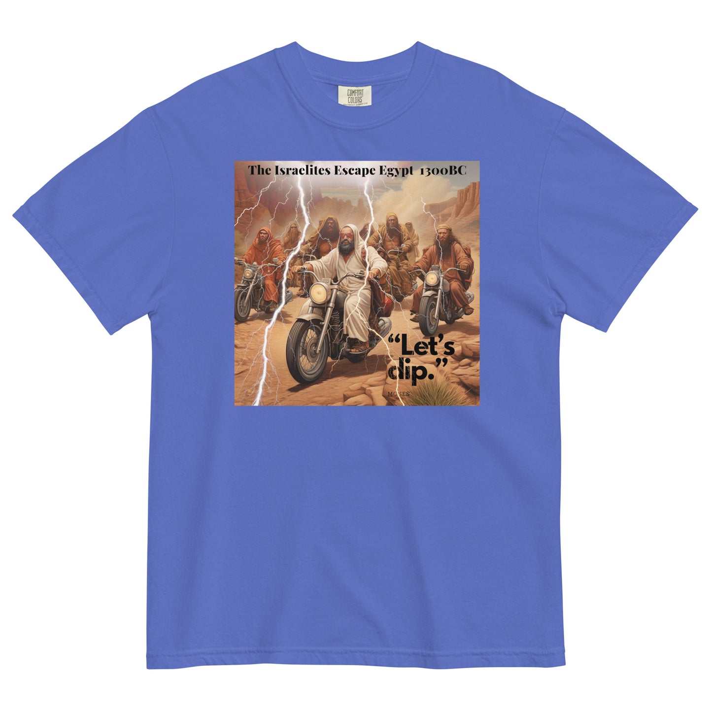 “Exodus: The Grand Escape – Art with an Edge"  - Men’s garment-dyed heavyweight t-shirt