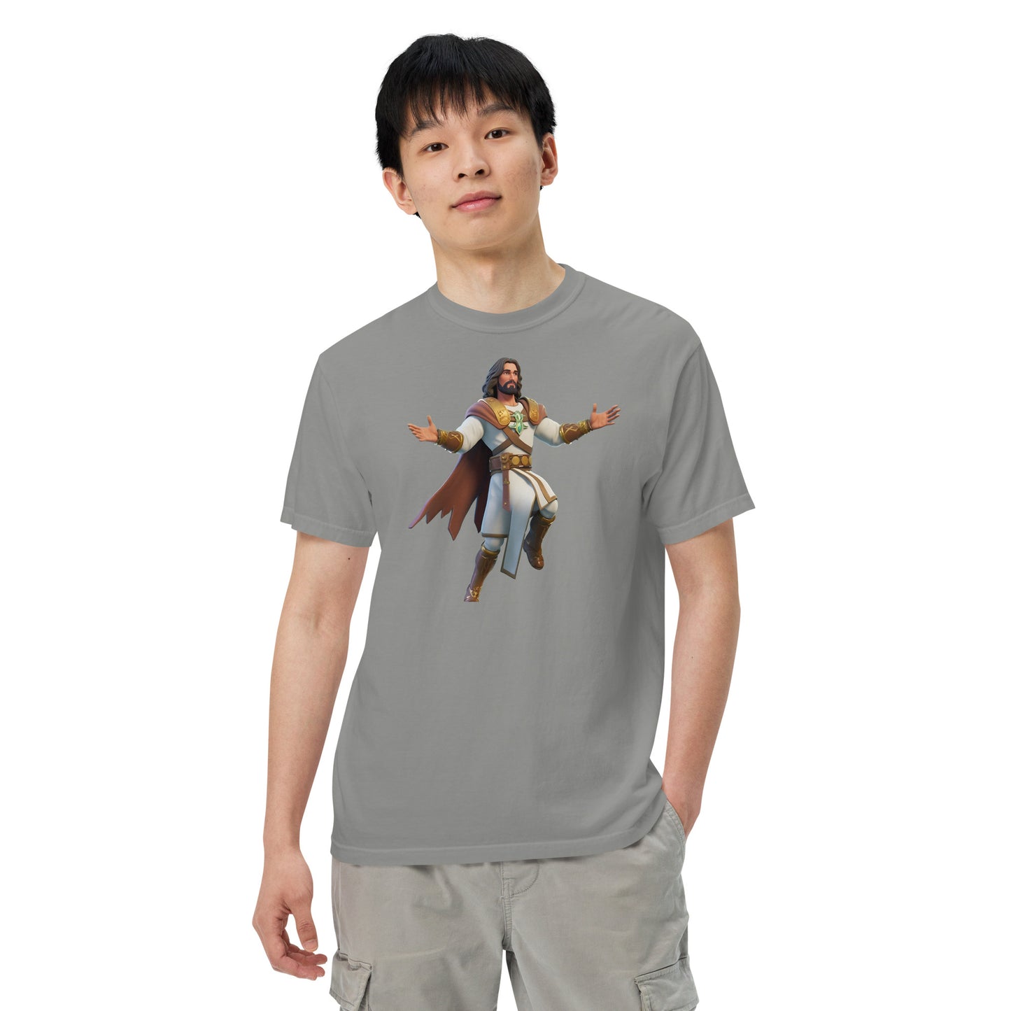 Jesus: The Ultimate Victory Royale - Men’s garment-dyed heavyweight t-shirt