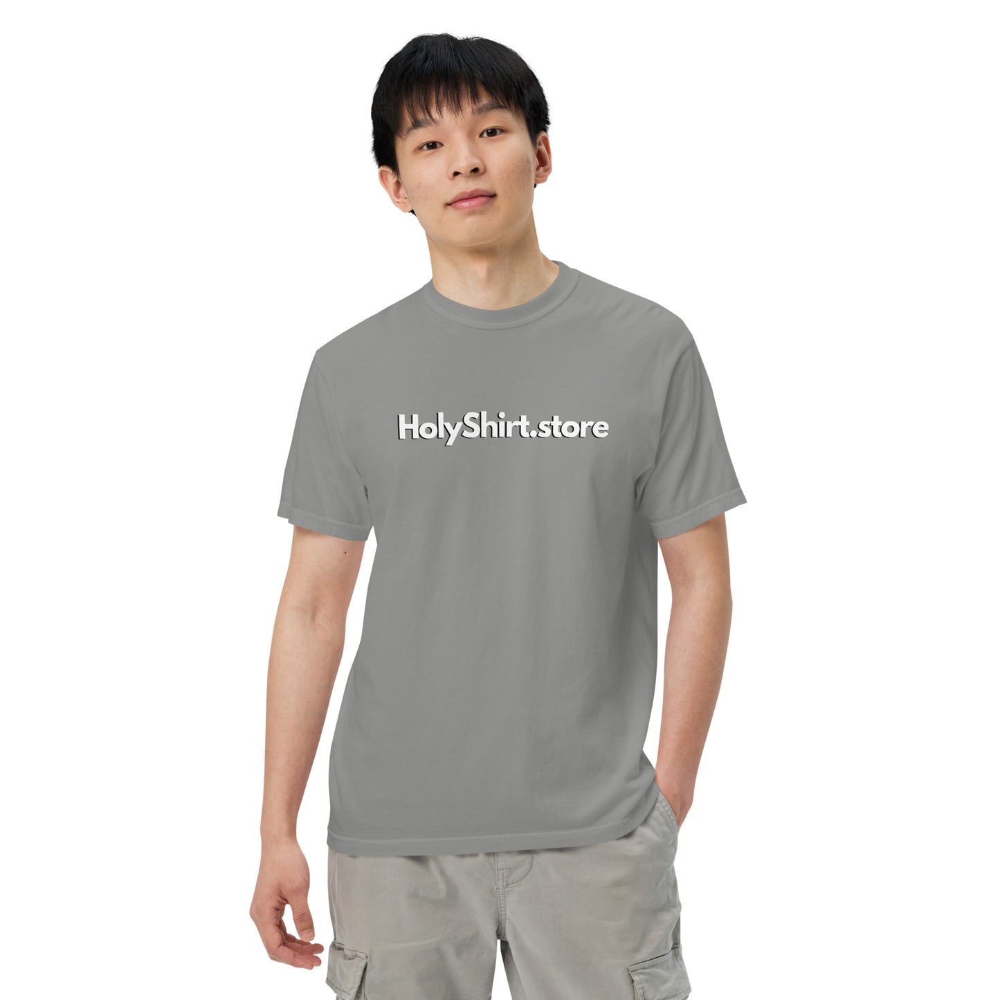 HolyShirt.store 3D Logo Men’s garment-dyed heavyweight t-shirt
