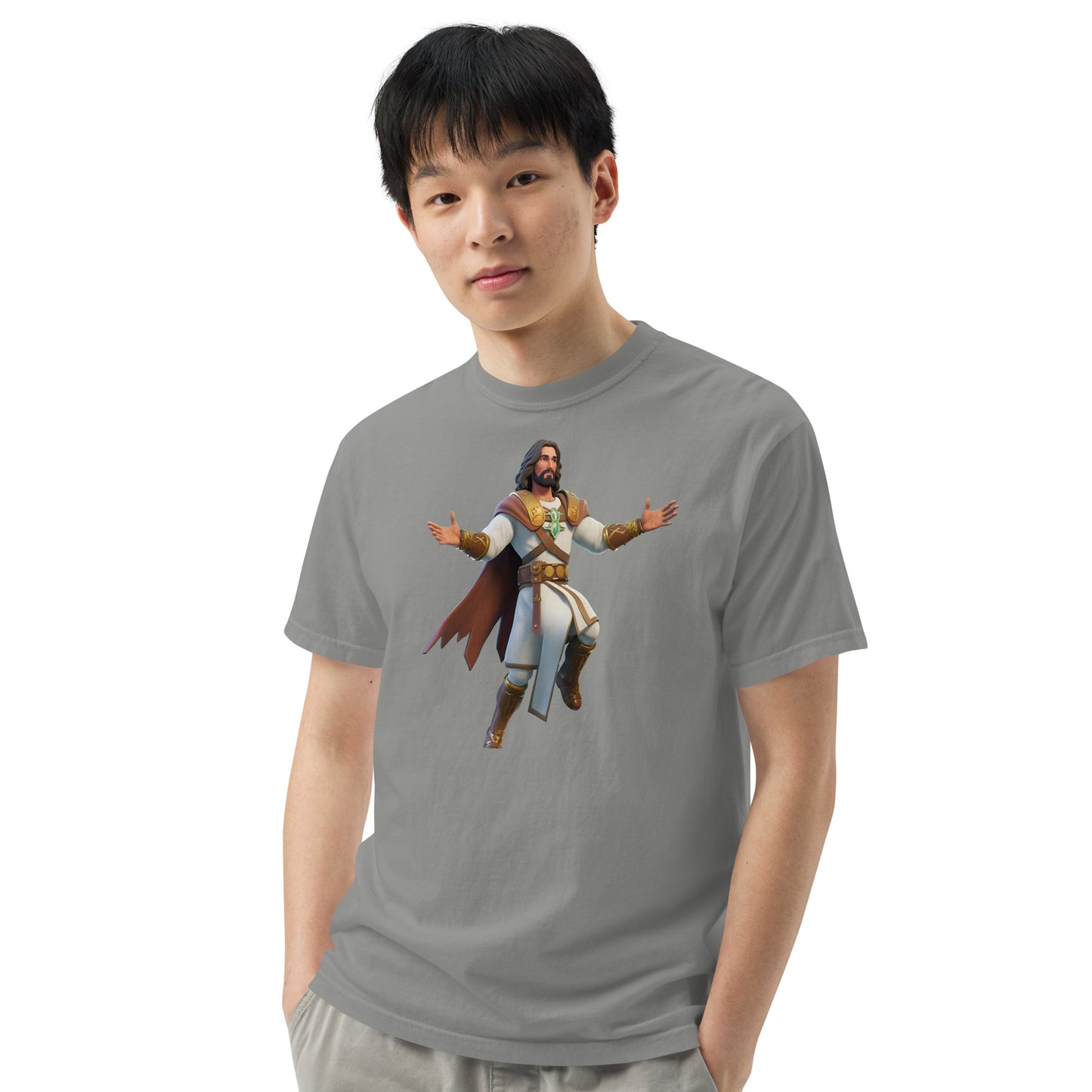 Jesus: The Ultimate Victory Royale - Men’s garment-dyed heavyweight t-shirt