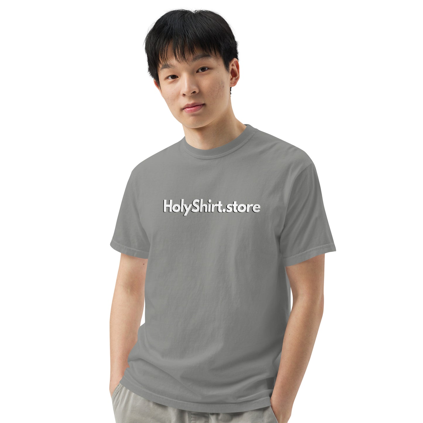 HolyShirt.store 3D Logo Men’s garment-dyed heavyweight t-shirt