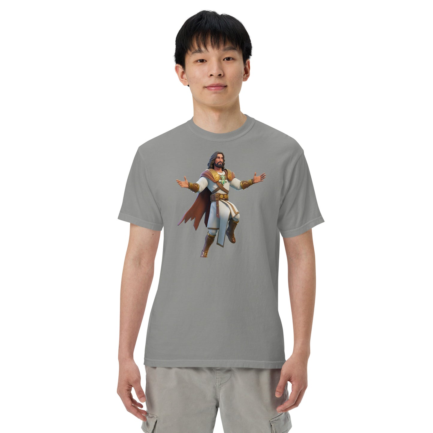 Jesus: The Ultimate Victory Royale - Men’s garment-dyed heavyweight t-shirt