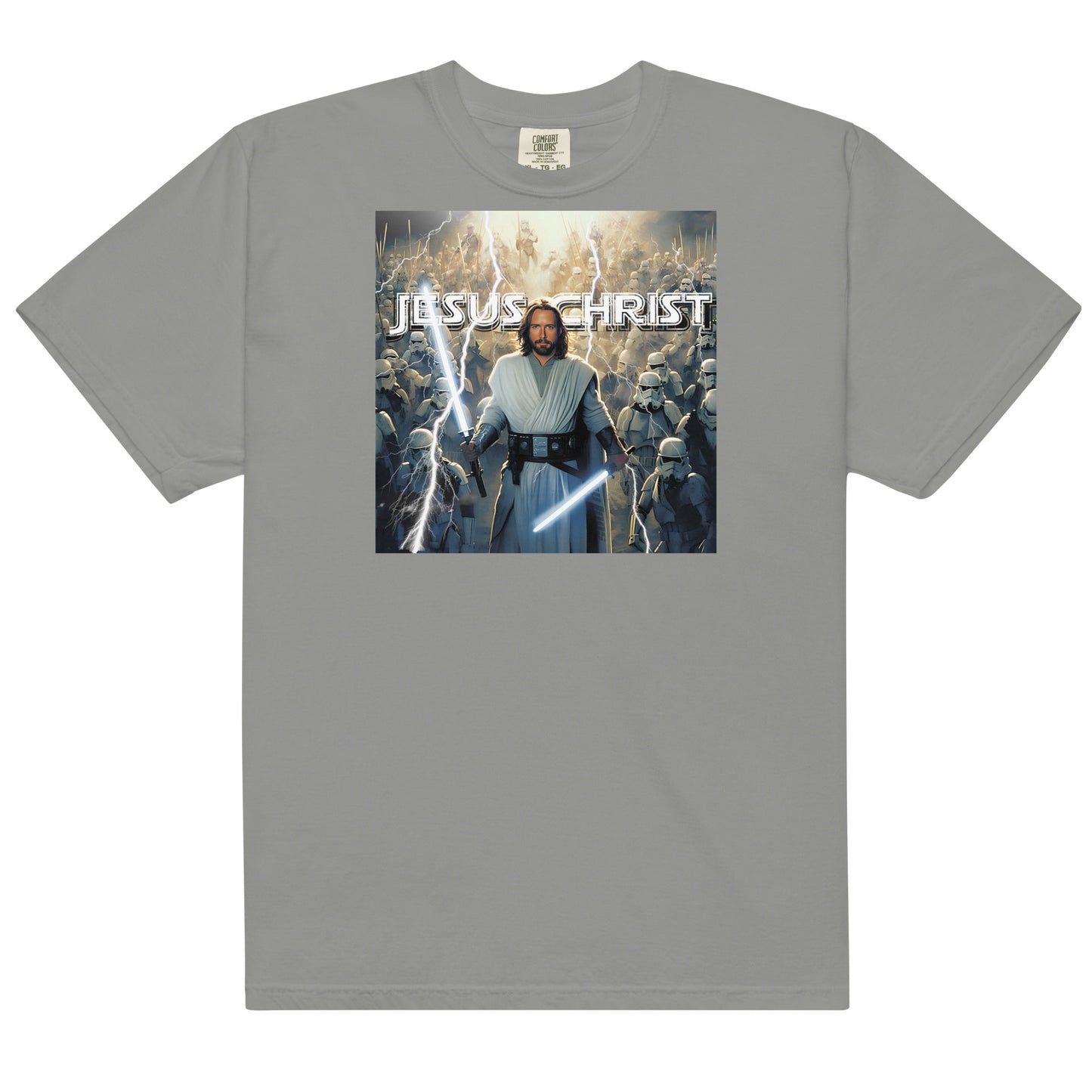 "Jesus Christ: The Jedi Master" - Men’s garment-dyed heavyweight t-shirt